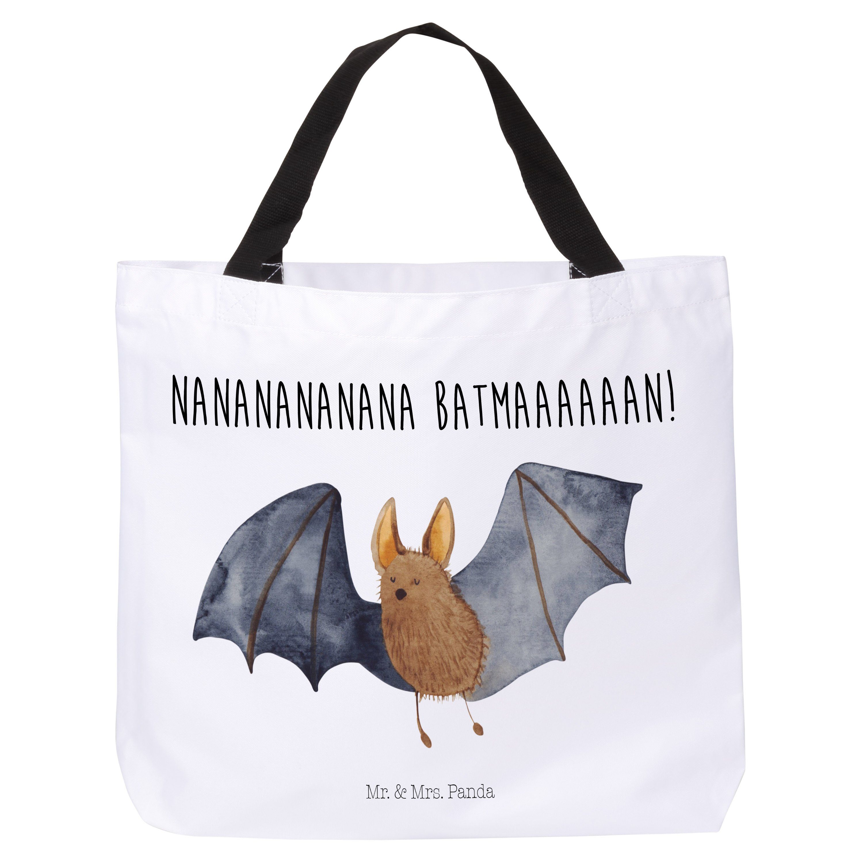 Mr. & Mrs. Panda Shopper »Fledermaus fliegend Gelb Pastell Geschenk
