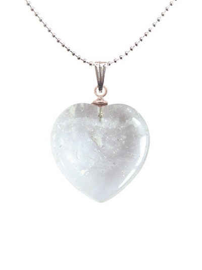 Adelia´s Amulett Anhänger Herz Steinanhänger, Kristall Herzanhänger - Symbol der Vollkommenheit