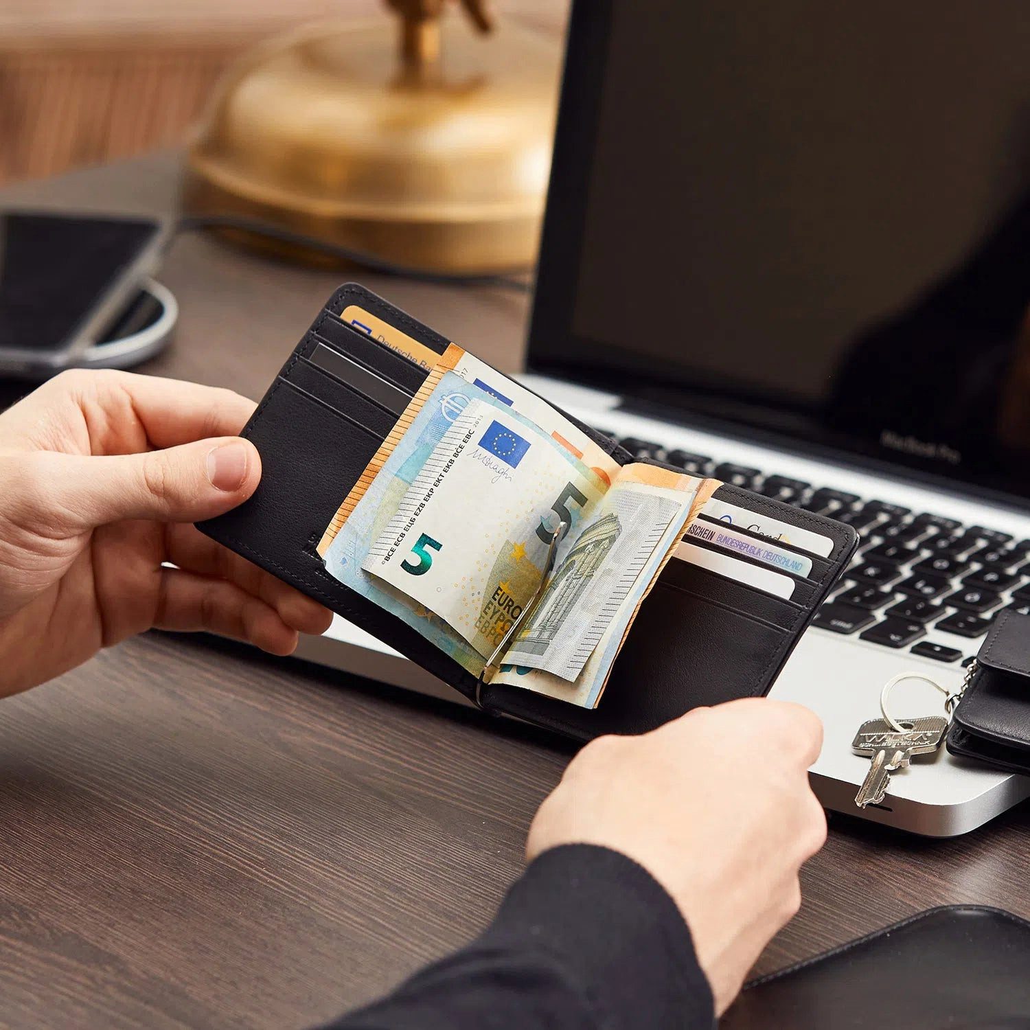 Braun Büffel Geldbörse ARIZONA 2.0 Dollarclip 8CS w. Coin Pocket schwarz