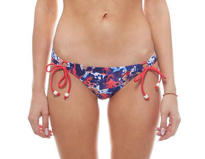 Maui Wowie Bügel-Bikini »MAUI WOWIE Bikinihose geblümter Damen Bikini Panty Slip mit Raffung Badehose Bunt«