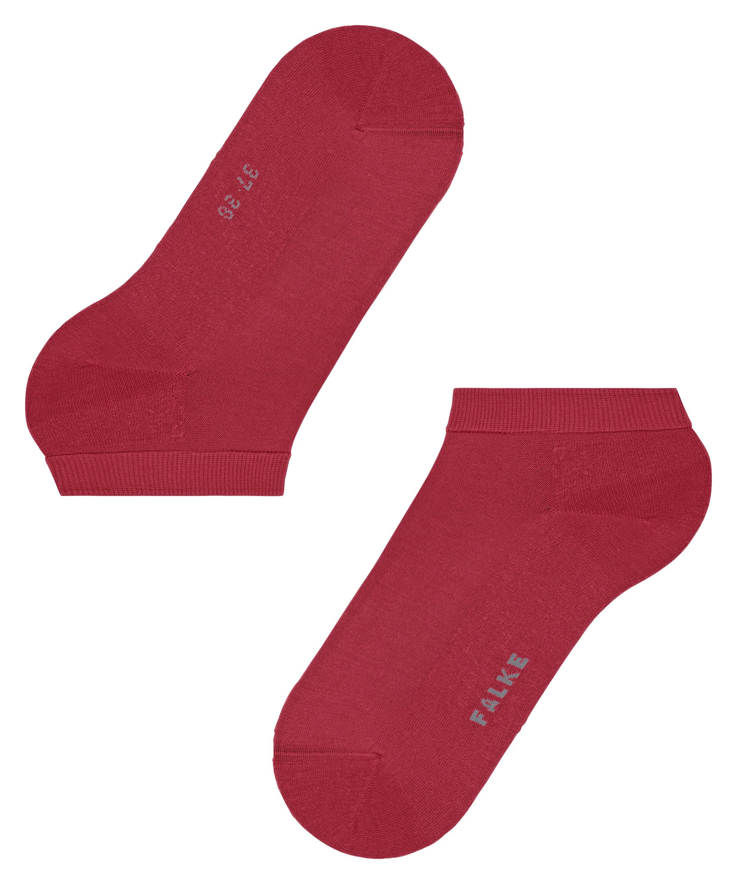 FALKE Sneakersocken scarlet ClimaWool Wolle-Lyocell Mischung (1-Paar) aus klimaregulierender (8228)