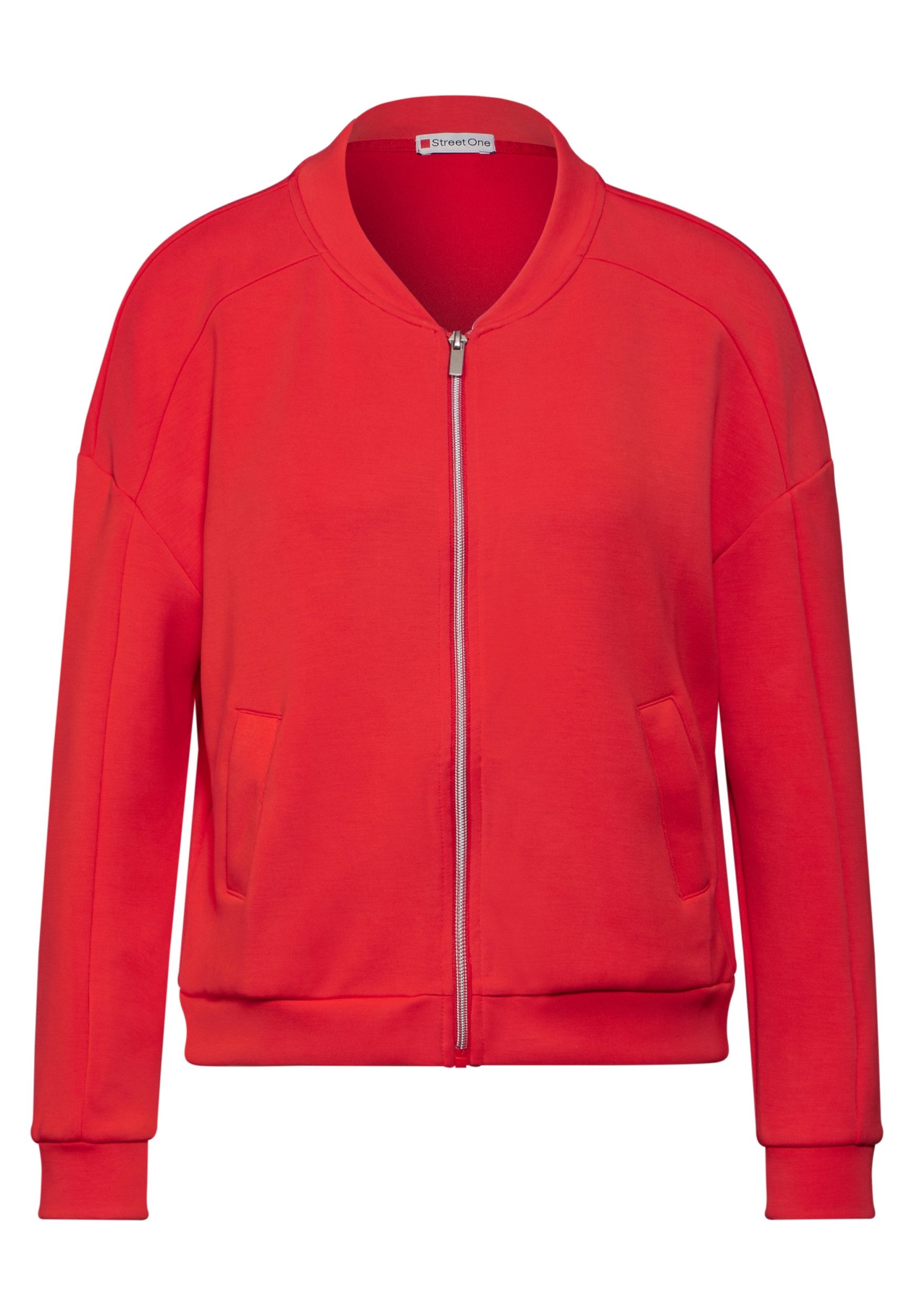 STREET ONE Sweatblazer short silk look jacket