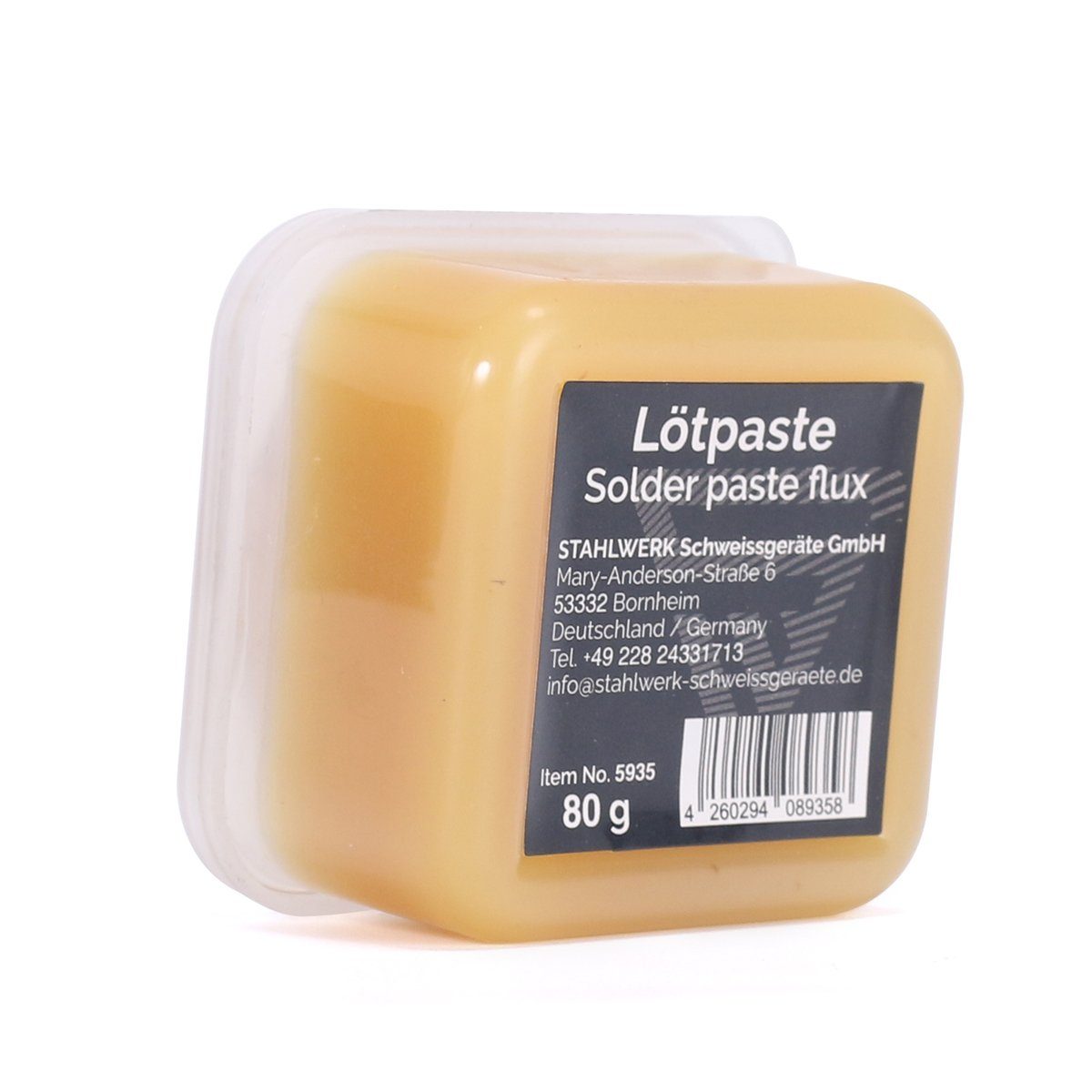 STAHLWERK Lötkolben Lötpaste 80 g für professionelle Lötarbeiten, max. 480 ° C, elektrisch, Packung,