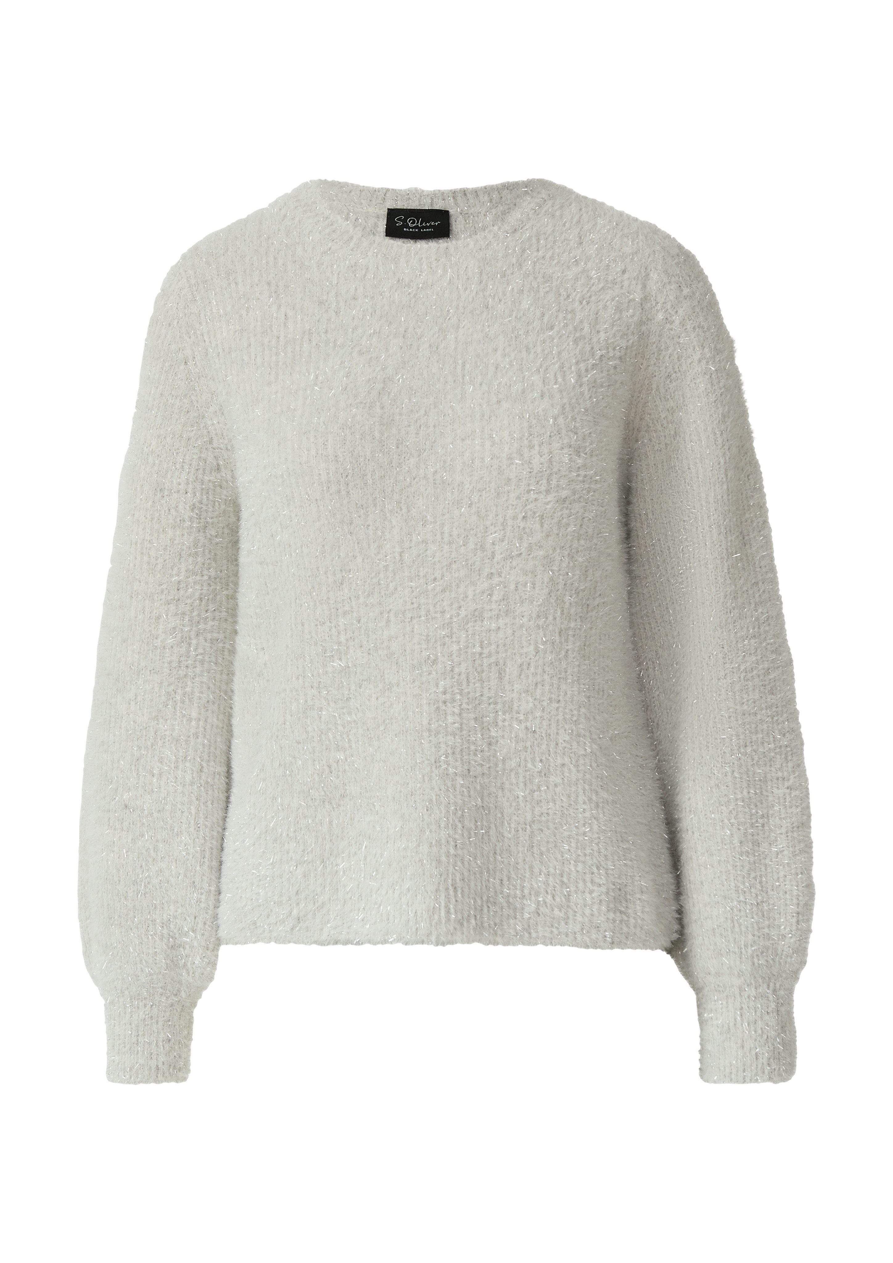 s.Oliver BLACK LABEL Strickpullover mit Rippbündchen