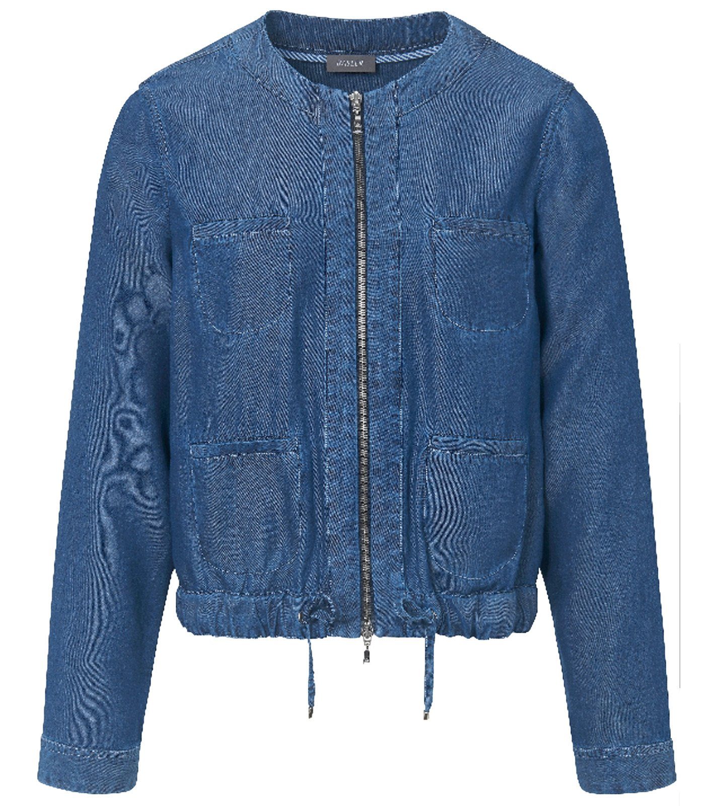 Basler Jeansblau Liner BASLER Damen Denim-Look leichte Cruise Blouson Blouson im Frühlings-Jacke Freizeit-Jacke