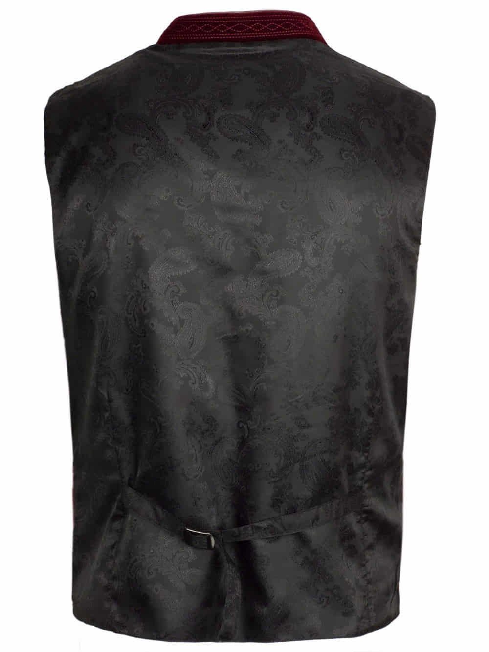 FUCHS Trachtenweste Trachten Weste Herren Paul samt bordeaux (1-tlg) weinro günstig online kaufen