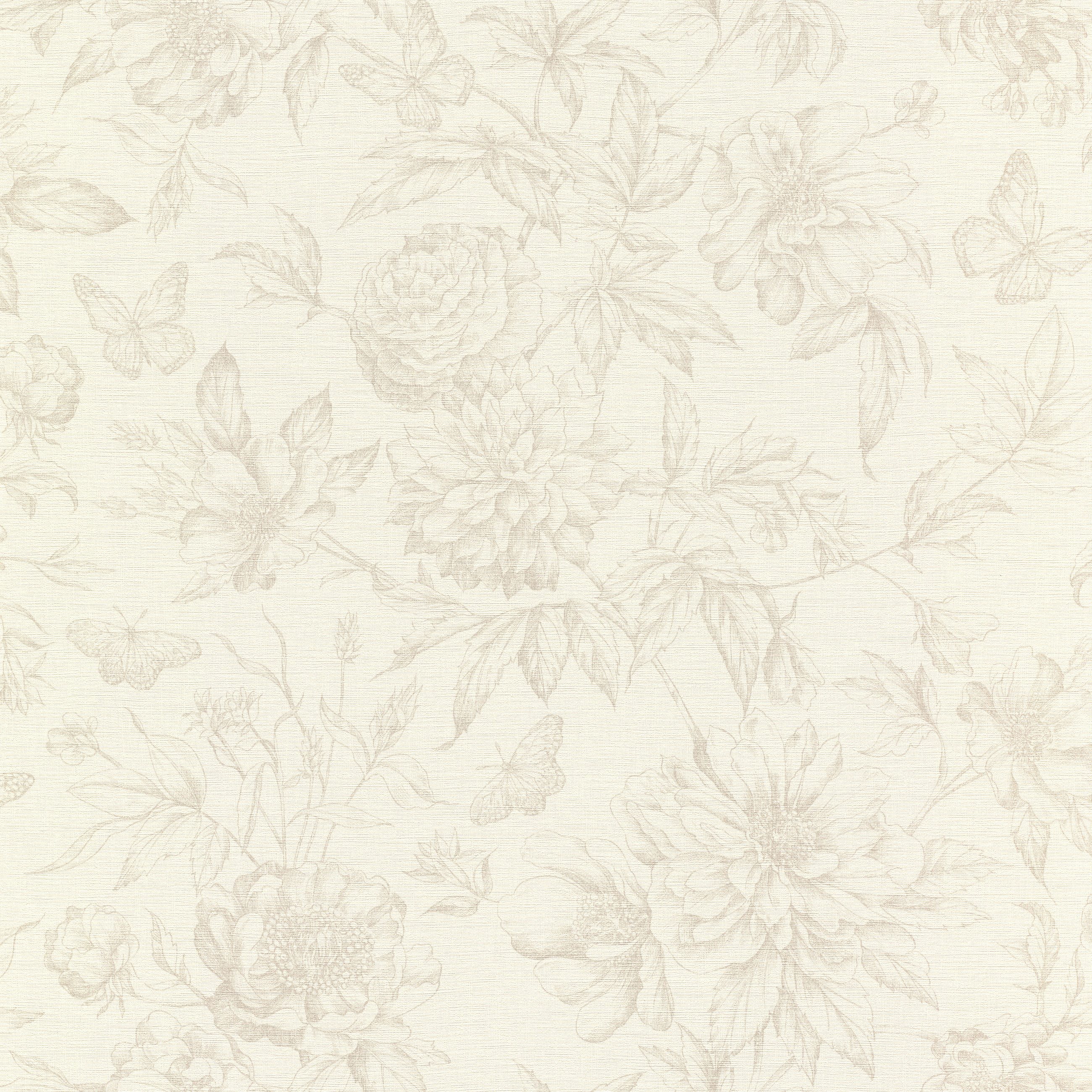 Rasch Vliestapete mit floralem Muster im Vintage Stil, floral, gemustert, geblümt, botanisch, (1 Rolle, 1 St), Vintage