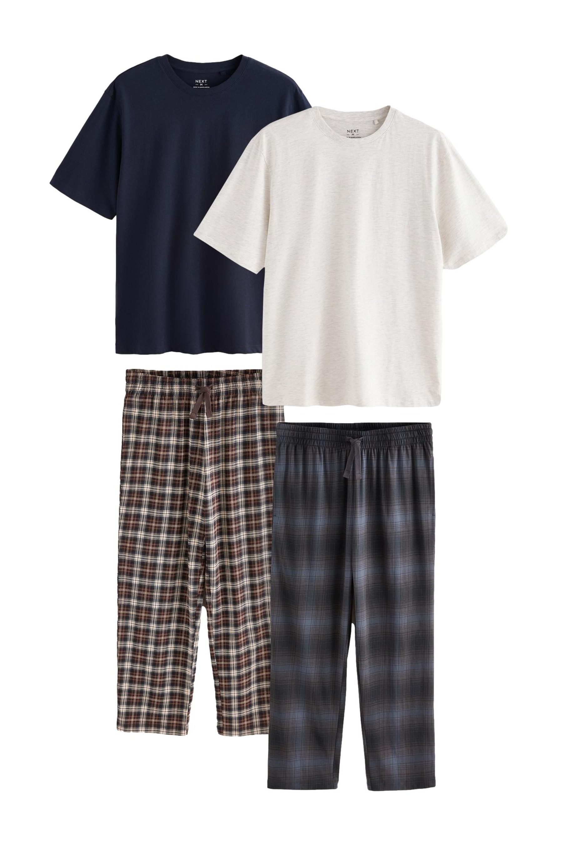 Next Pyjama Jerseypyjamas im 2er-Pack (4 tlg)