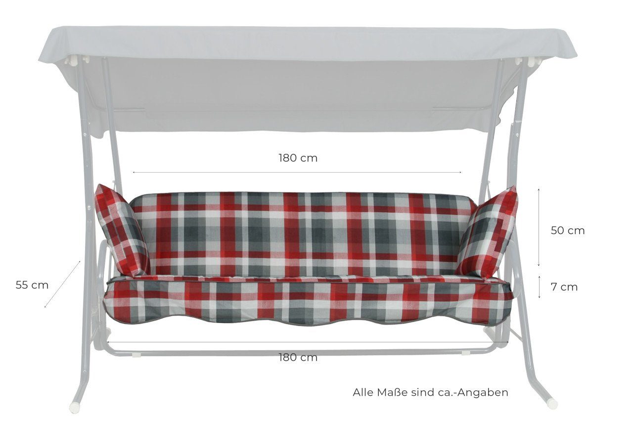 GO-DE Hussen-Set GO-DE Hollywood-Auflage 4-tlg. 50 cm x 180 cm x 8, OEKO-TEX® Standard 100 Zertifikatsnummer