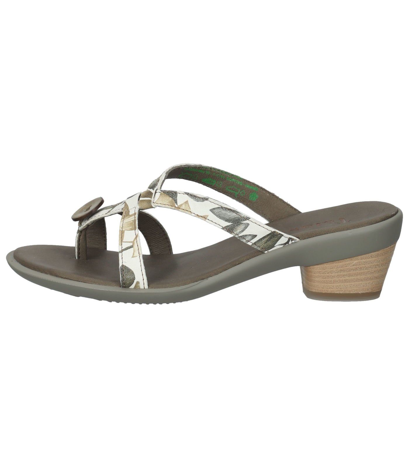 Leder Zehentrenner Sandalen Think! Ivory