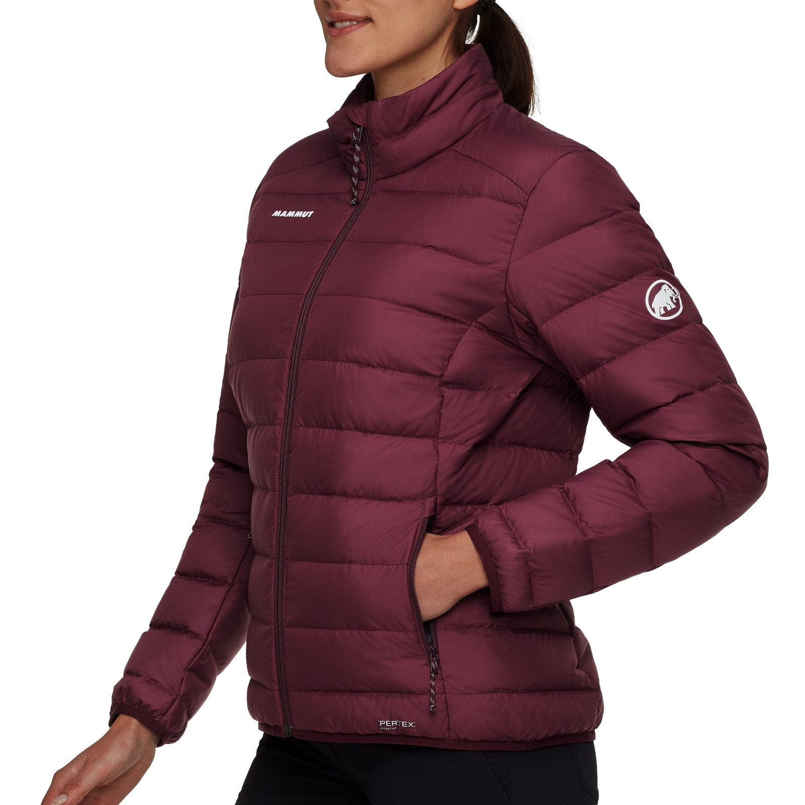 Mammut Steppjacke Waymarker IN Jacket mit Markenschriftzug auf der Vorderseite