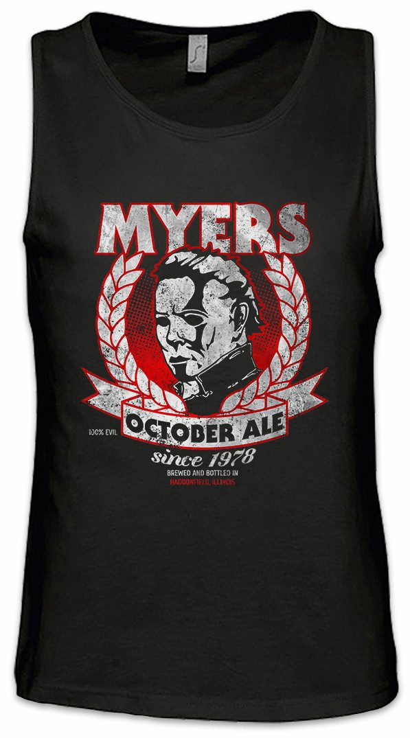 Tanktop Myers October Ale Ärmelloses T-Shirt Halloween Horror Bier Waynes