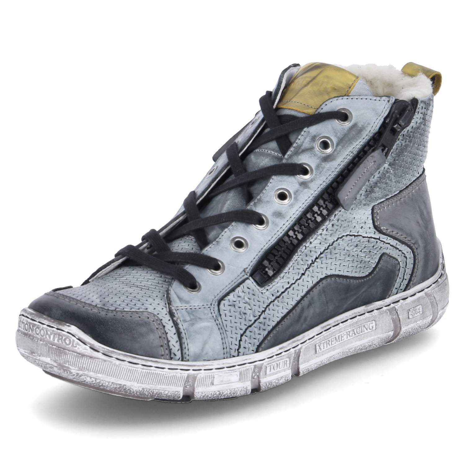 KRISBUT Krisbut 6605-6 BSF Herren Glattleder grau Schnürstiefel günstig online kaufen