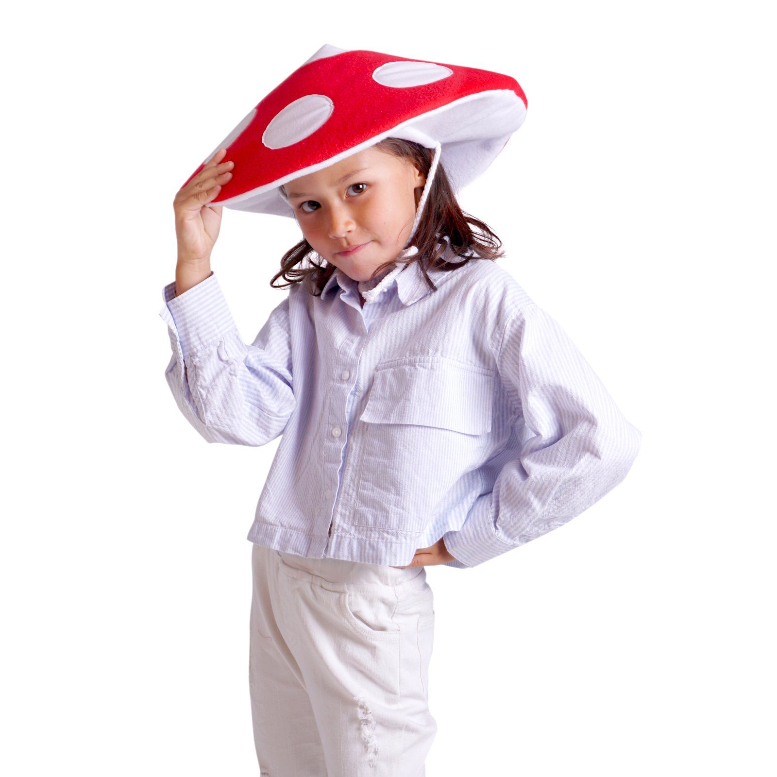 Partyhut für Kinder, Mütze, (Ein Witzige für Hut Schirmmütze GalaxyCat Fliegenpilz Stück) Superpilz