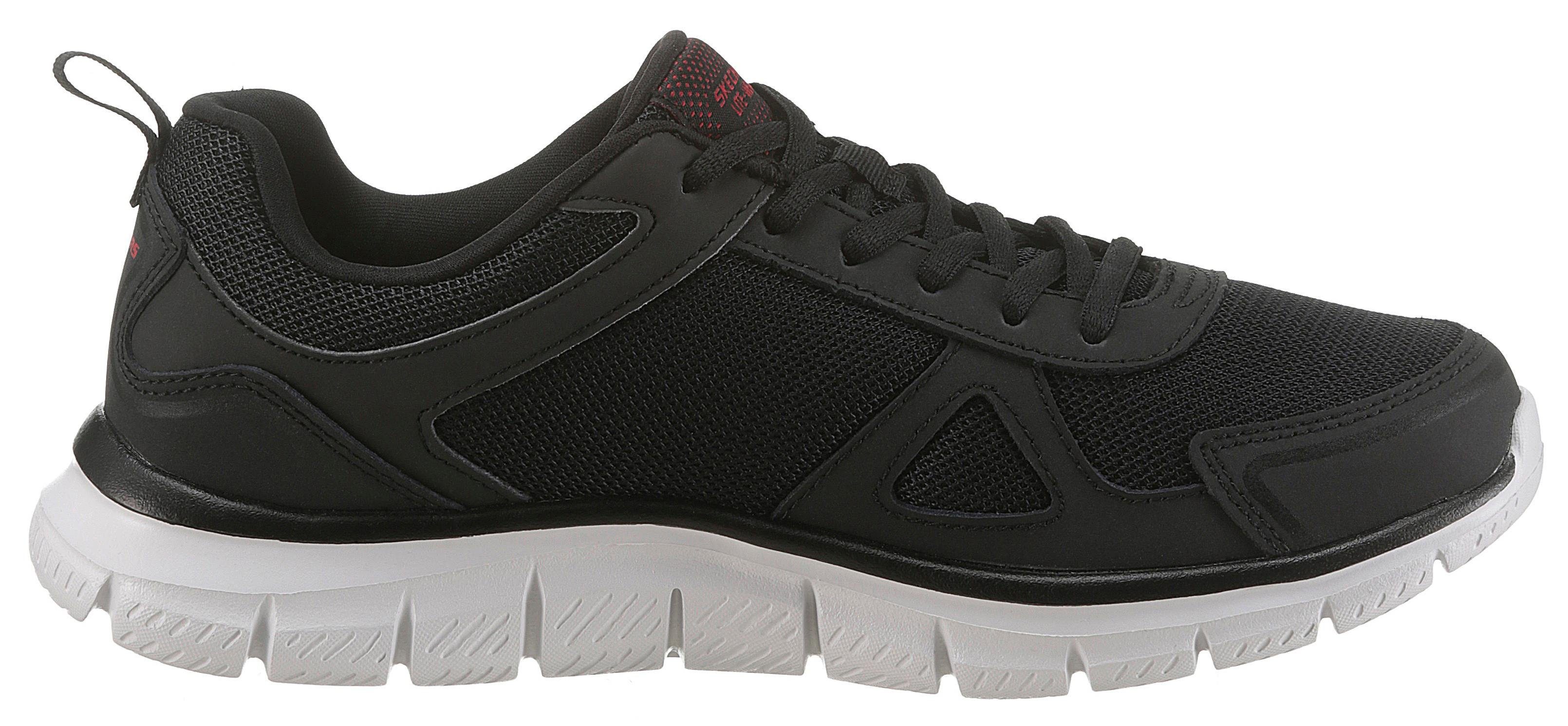 Skechers Track-Scloric Sneaker mit Foam Skechers Memory schwarz-rot