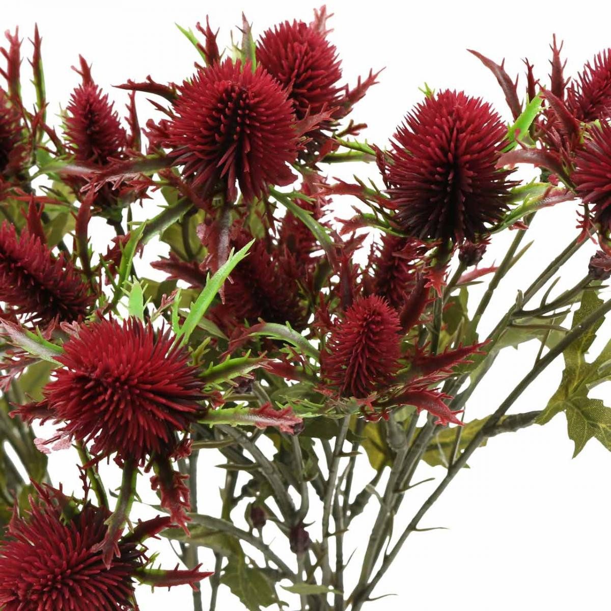 Kunstblume Distel Künstliche Blume Dekozweig Rot günstig online kaufen