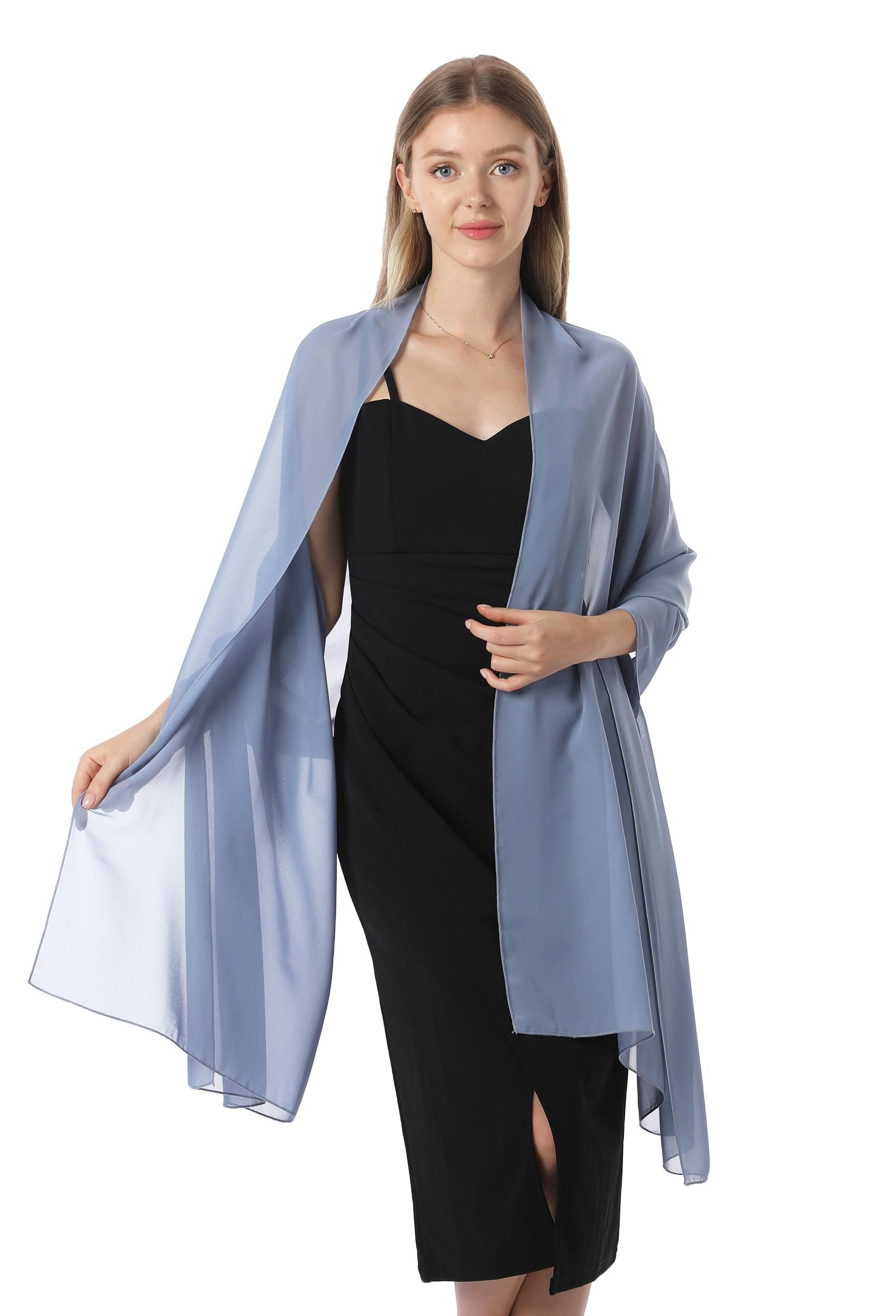 Cachito Modeschal Eleganter Damen Schal – Weiche Stola, (1-St), für Abendkleider, Hochzeiten & festliche Anlässe – Bild 5 von 5