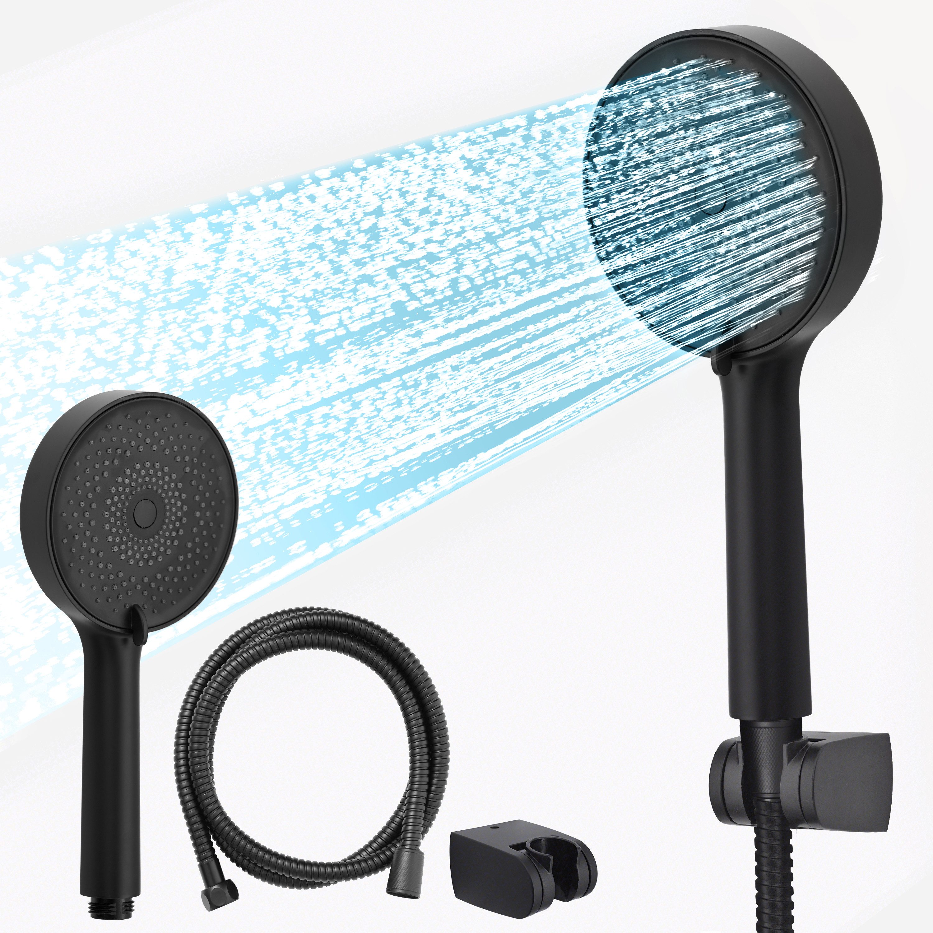 Euroshowers GmbH Handbrause Handbrause mit Brauseschlauch Set, EuroFlux mat günstig online kaufen