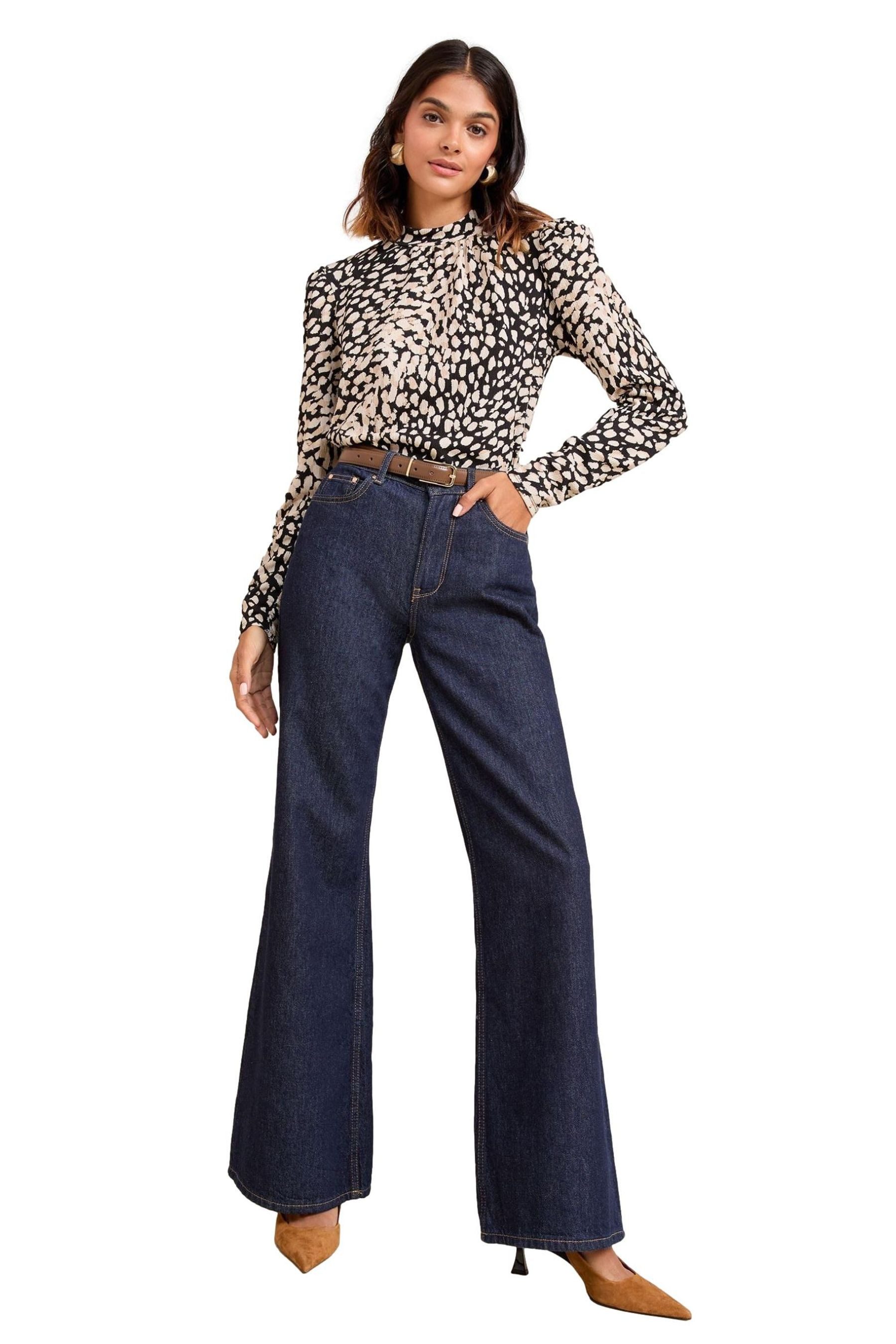 Druckbluse Friends Like These Hochgeschlossenes Top mit Print