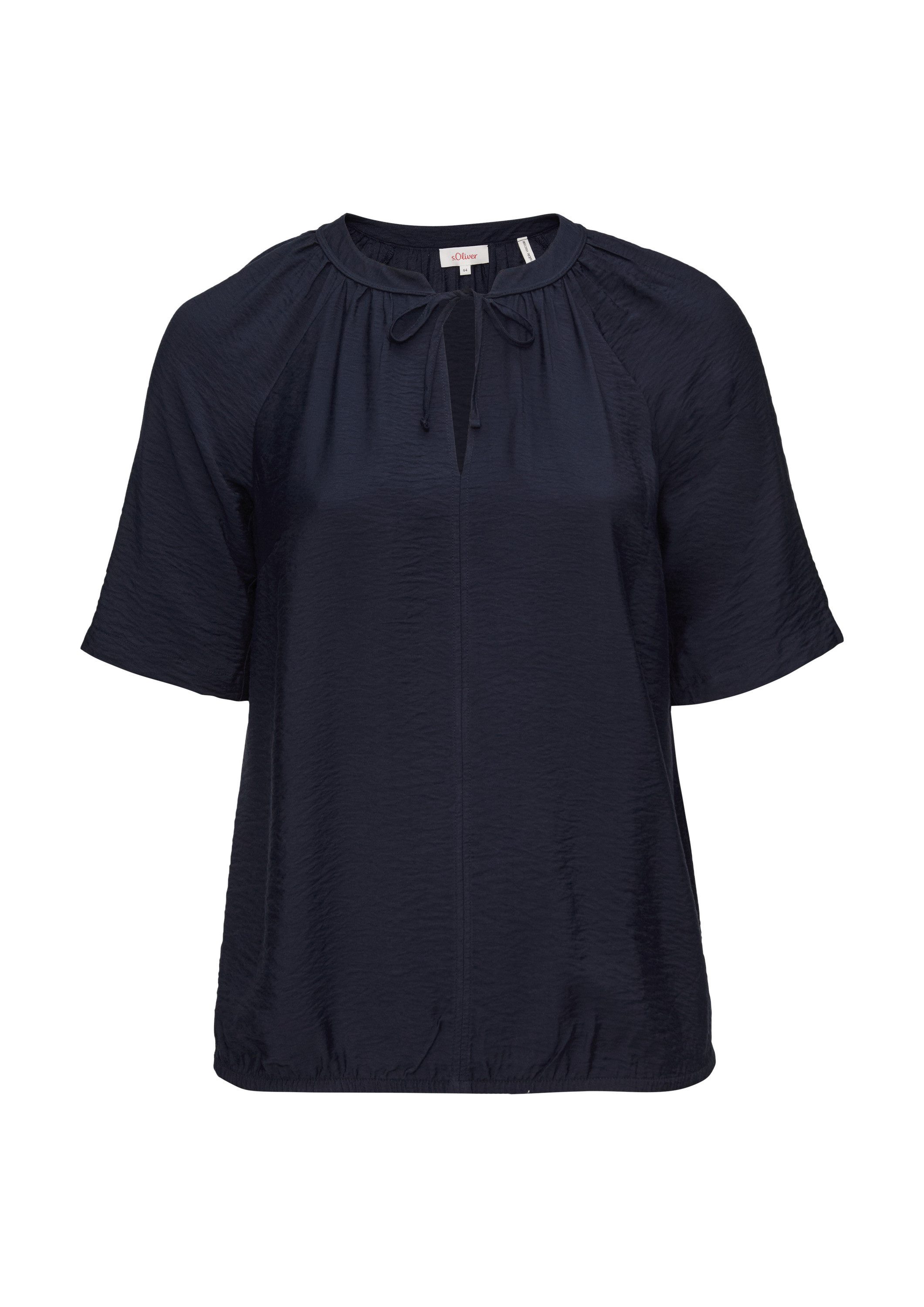 s.Oliver Kurzarmbluse Bluse Bluse aus strukturierter günstig online kaufen