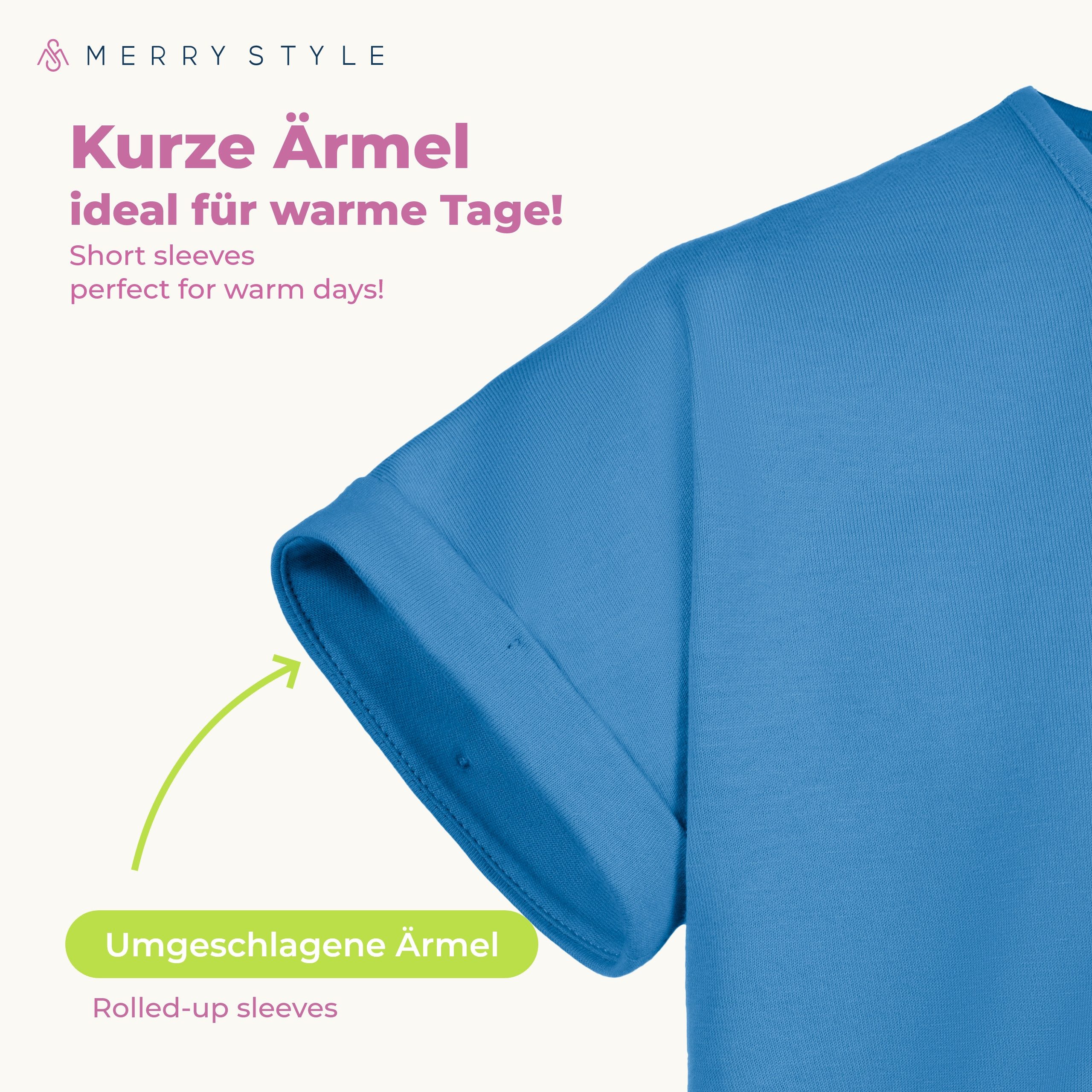 Merry Style T-Shirt für Mädchen aus weicher Baumwolle MS-468 (1-tlg) – Bild 4 von 5