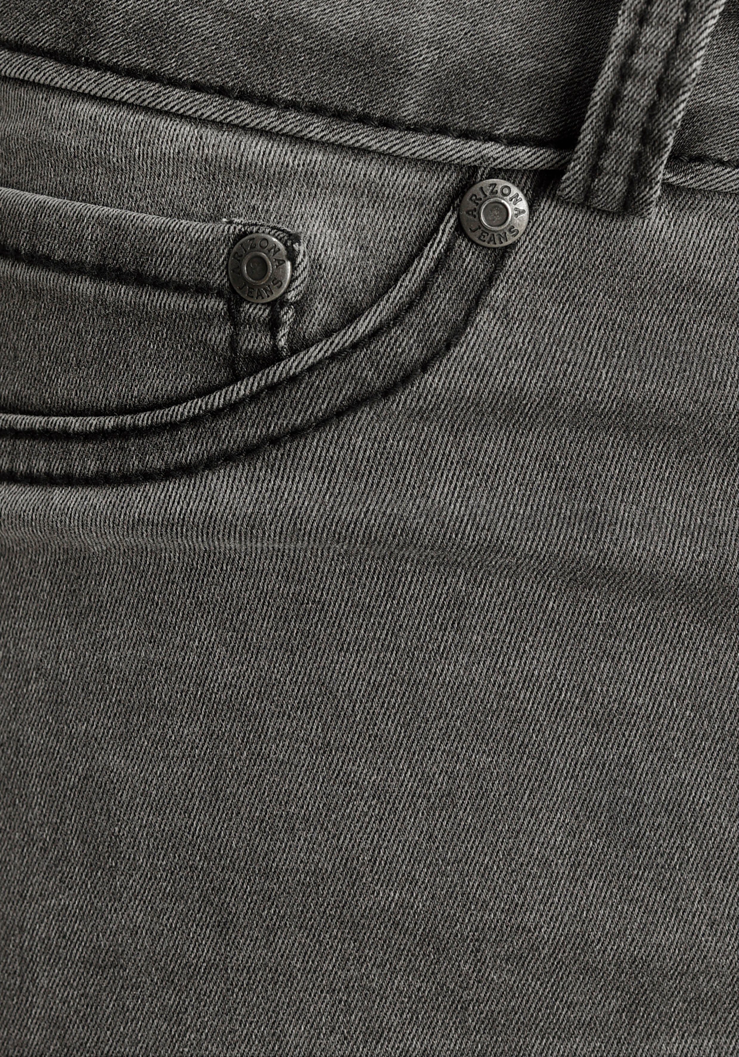Arizona Bootcut-Jeans Ultra Stretch High Waist mit grey-used Shapingnähten