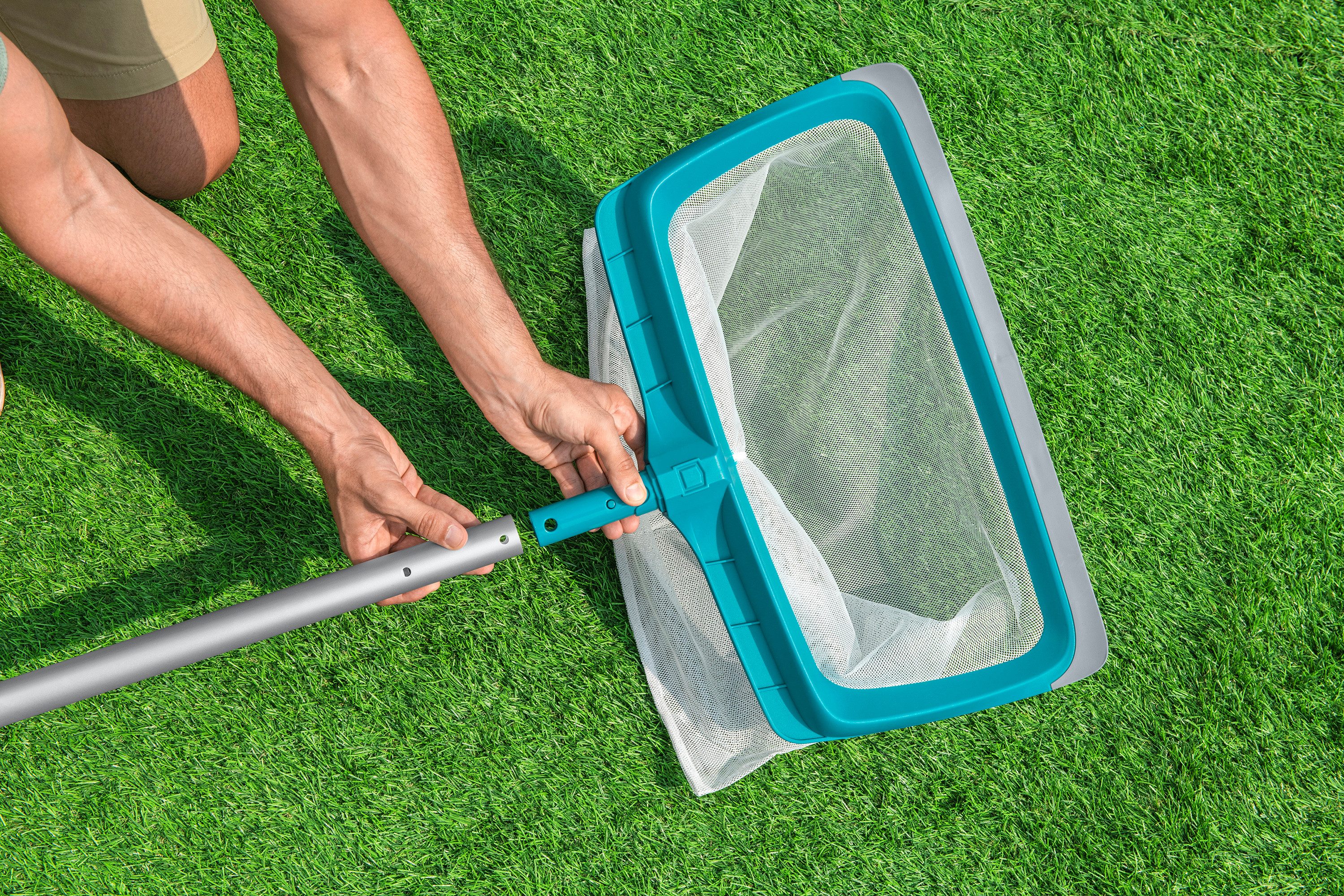 Bestway Kescher AquaNet™ (Packung, 1-St., für Teleskopstangen (30 mm, nicht enthalten), 50 x 40 x 41 cm