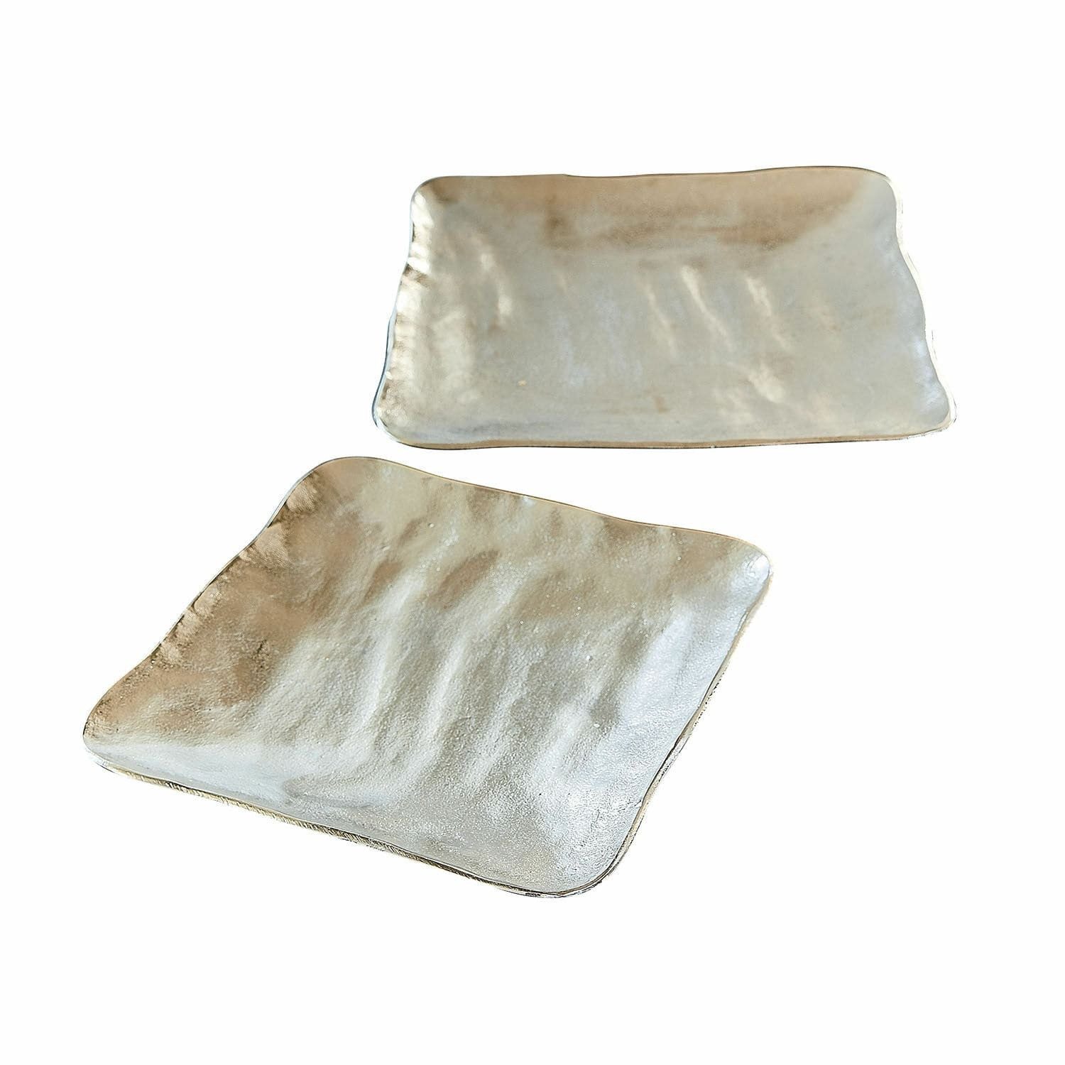 Mirabeau Tablett Tablett 2er Set Pedeboscq antiksilber, Aluminiumguss