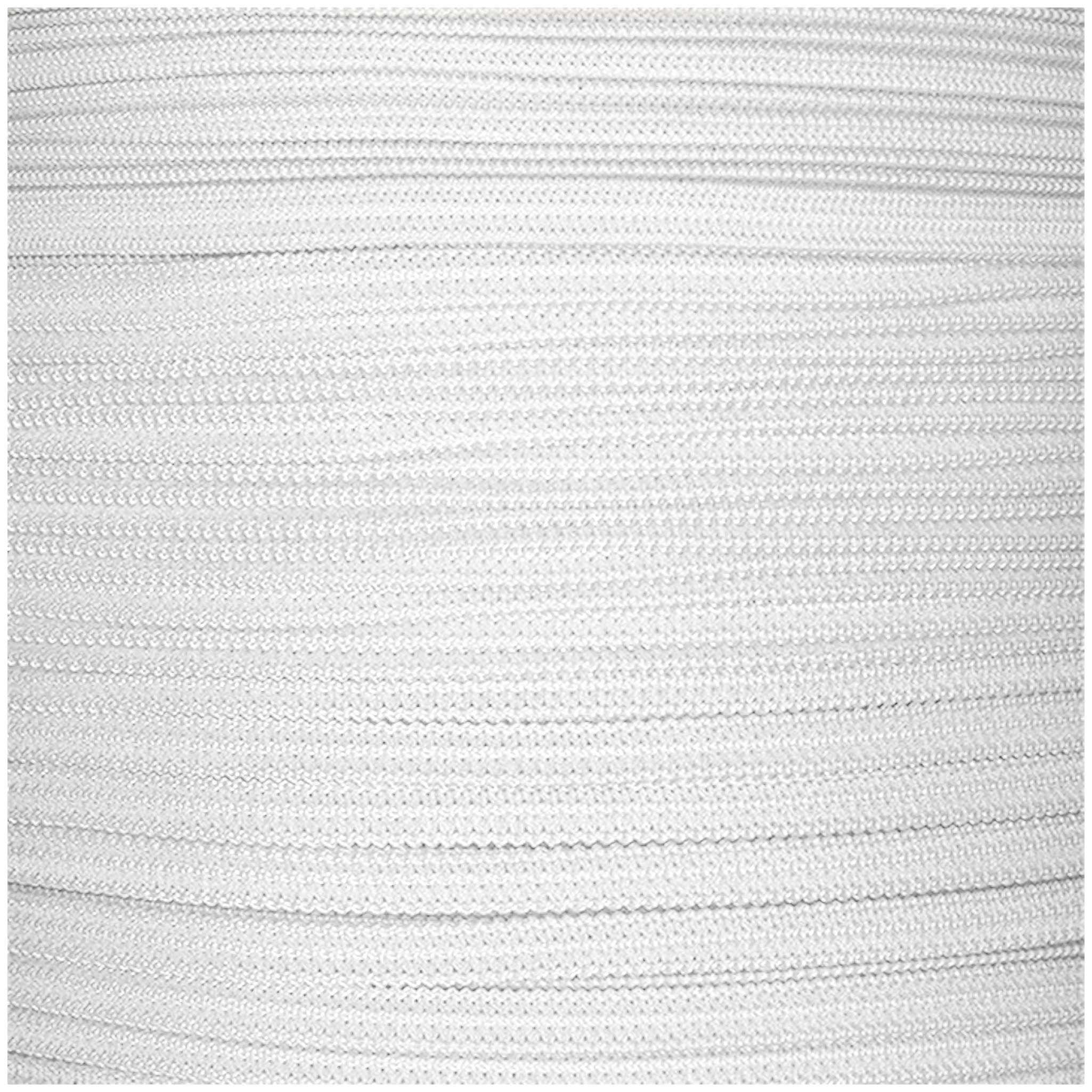 maDDma Gummiband Gestricktes Gummiband Polyester 5mm 200m Rolle, 501 - weiß