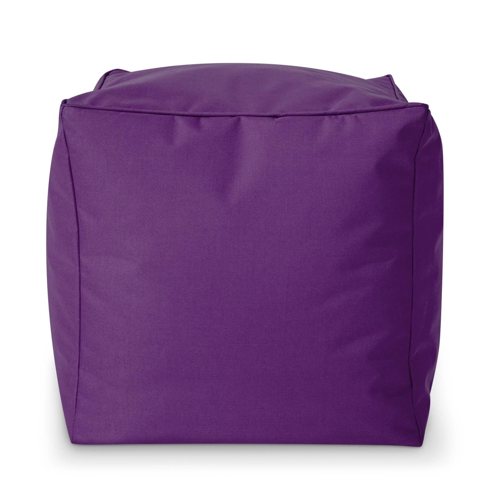 Green Bean Sitzsack Sitzsack-Hocker Pouf Cube 40x40x40cm (Hocker 40x40x40cm mit EPS-Perlen Füllung, Fußhocker Fußkissen Sitz-Pouf für Sitzsäcke), Bodenkissen für Kinder und Erwachsene - Sitzkissen Sitzhocker