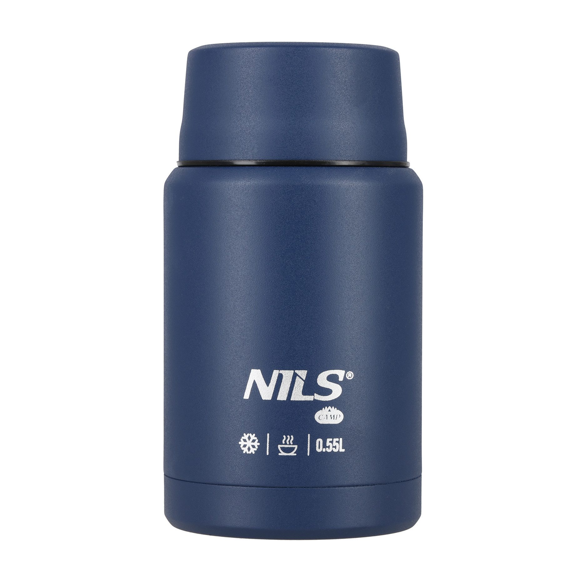 NILS CAMP Lunchbox Speisethermos Thermobehälter Warmhaltebox, Edelstahl, (Spar-Set, 1-tlg., 5 x 18, 9, 5 cm isoliert), doppelwandig, auslaufsicher, BPA-frei, Edelstahl