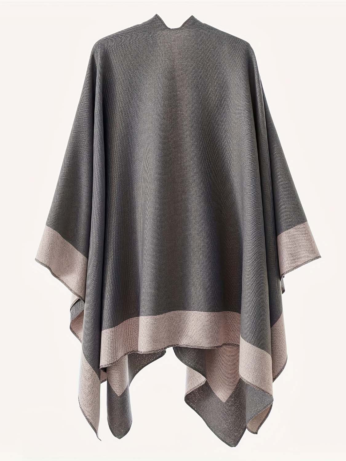 Oemmn Poncho Damen Schal,Poncho,Wärmender Schal für alle Jahreszeiten