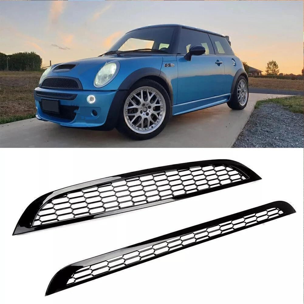 GarveeMore Heckstoßstange Frontstoßfänger Kapuze Honeycomb Mesh Grill Guard 2PCS