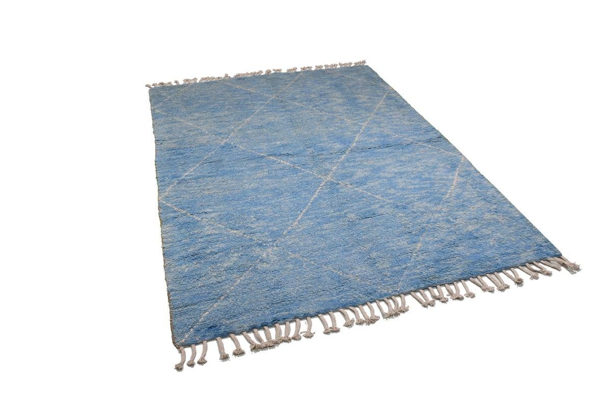 Handgeknüpfter rechteckig, Höhe: Nain Moderner 169x227 Trading, 25 Orientteppich Berber Orientteppich, Design Maroccan mm