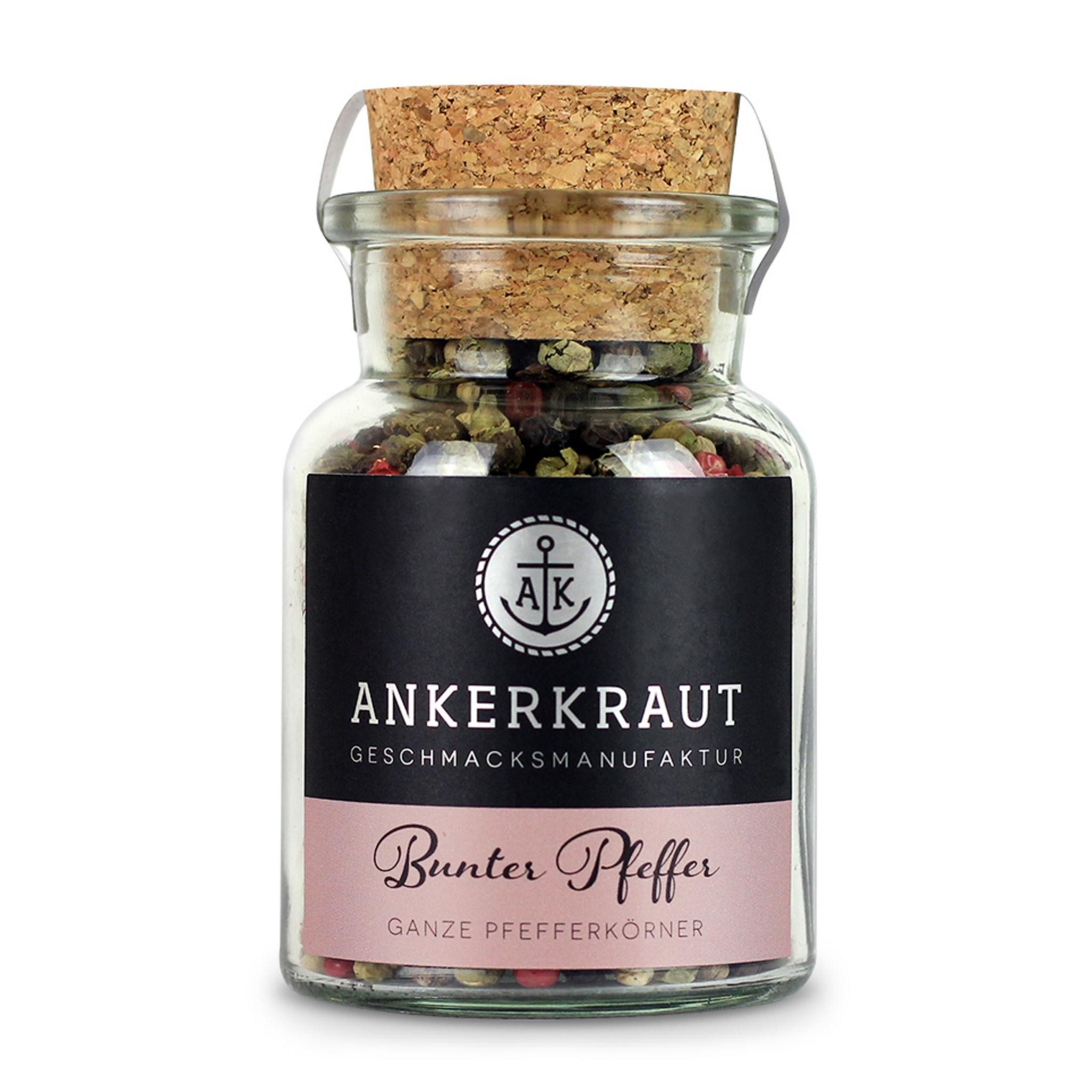 Ankerkraut Gewürz Bunter Pfeffer, ganz, Ankerkraut Bunter Pfeffer - Gewürzmischung Pfeffer