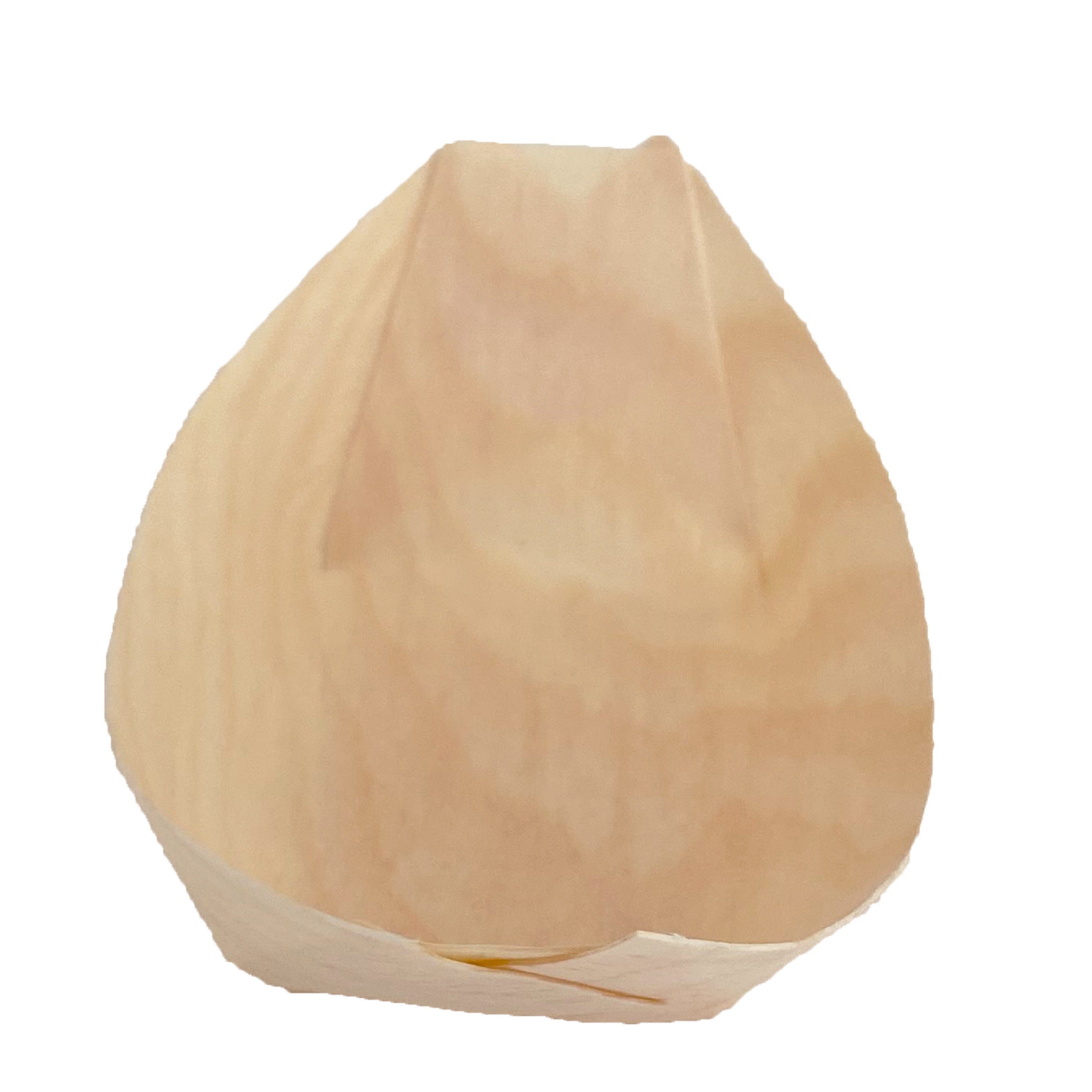 wisefood Einwegschale Snackschale Fingerfood Holzschiffchen 11 cm, Holz, (100-tlg)