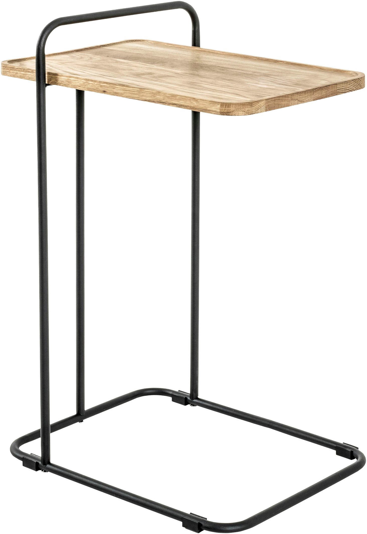 HAKU Beistelltisch Sofatisch, Wohnzimmertisch (1-St), rechteckig - aus Massivholz Braun B/T/H 35/49/73 cm