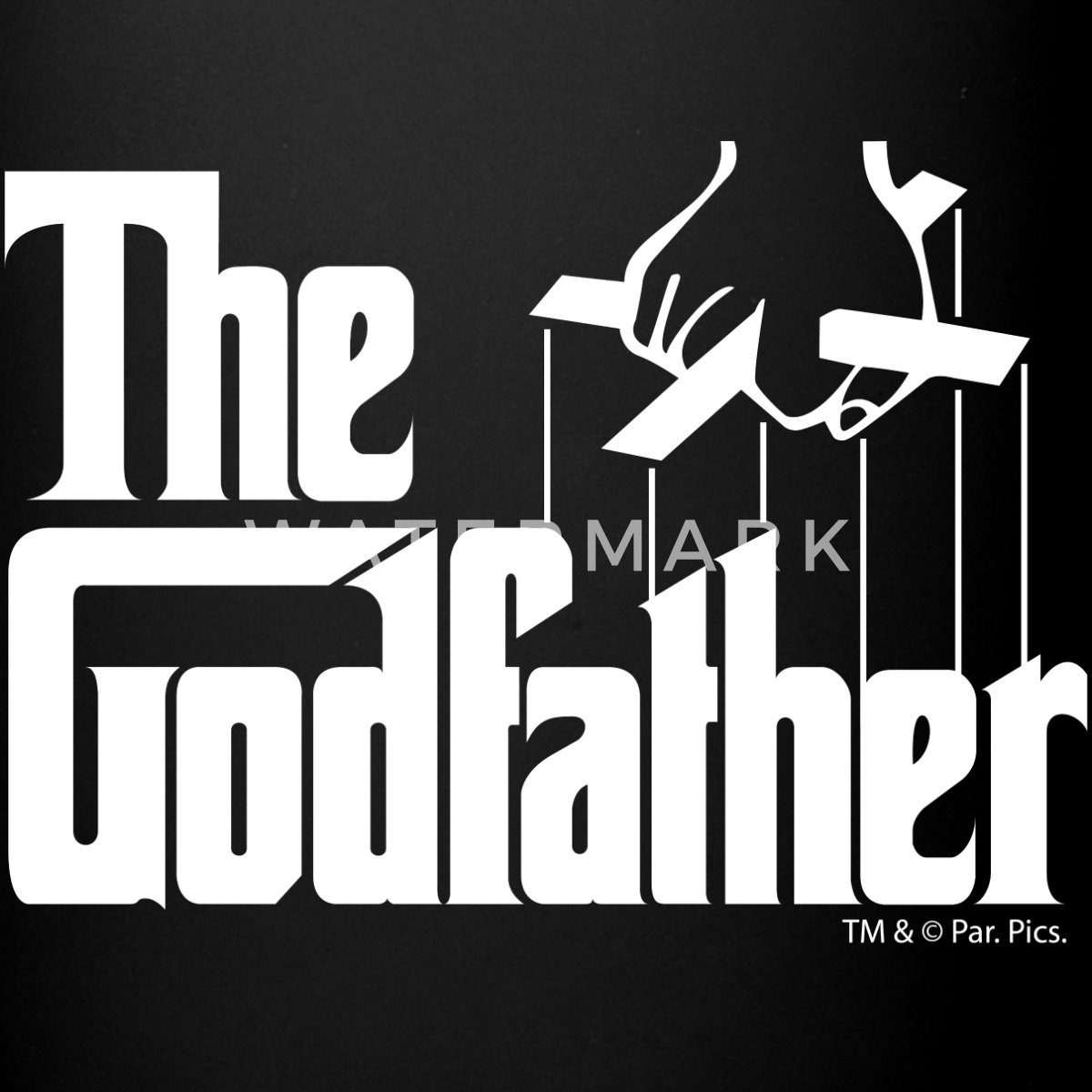 Spreadshirt Tasse Der Pate The Godfather Logo Marionette Tasse Einfarbig, Keramik