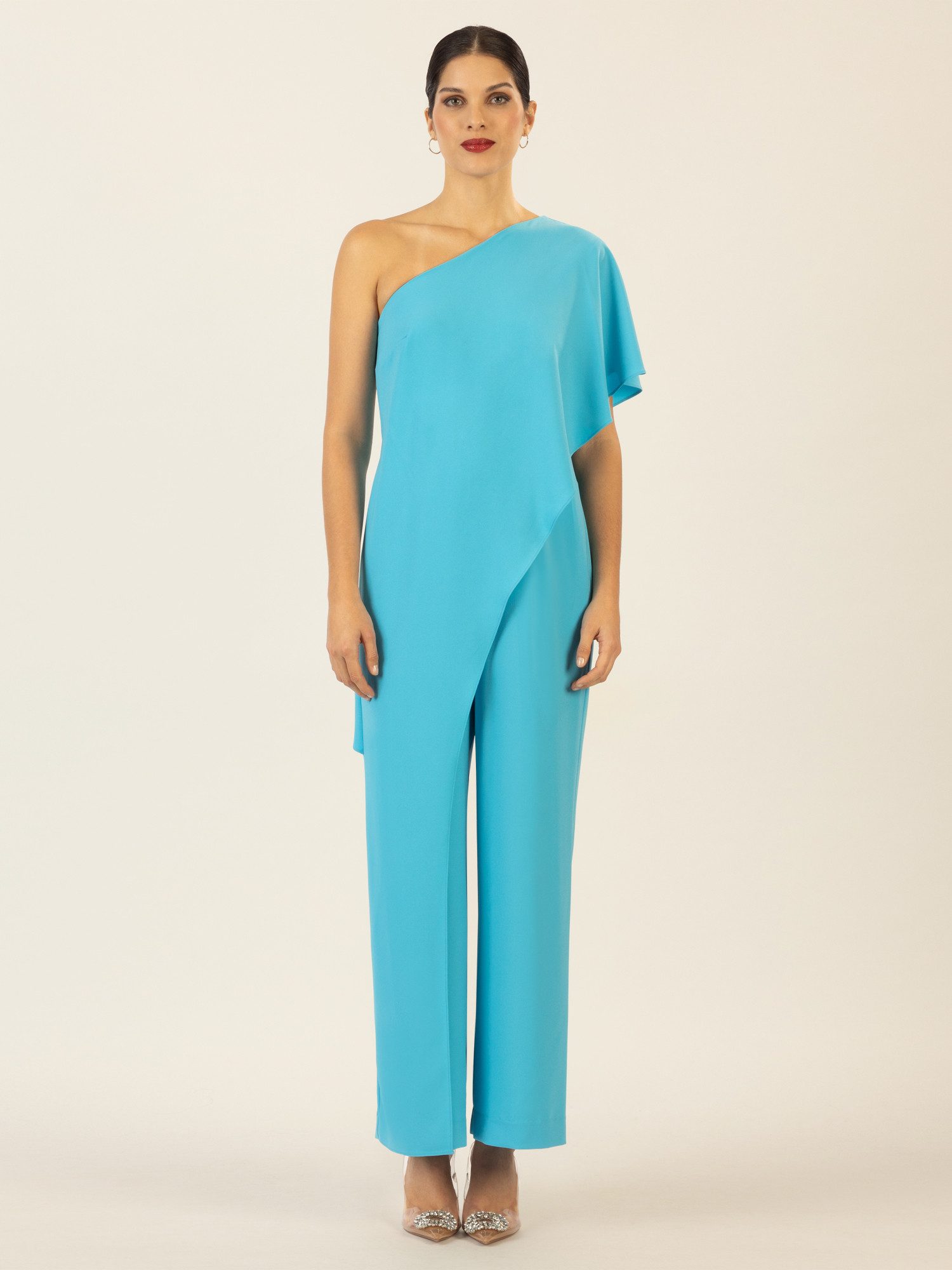Apart Jumpsuit aus einer leicht körnigen günstig online kaufen