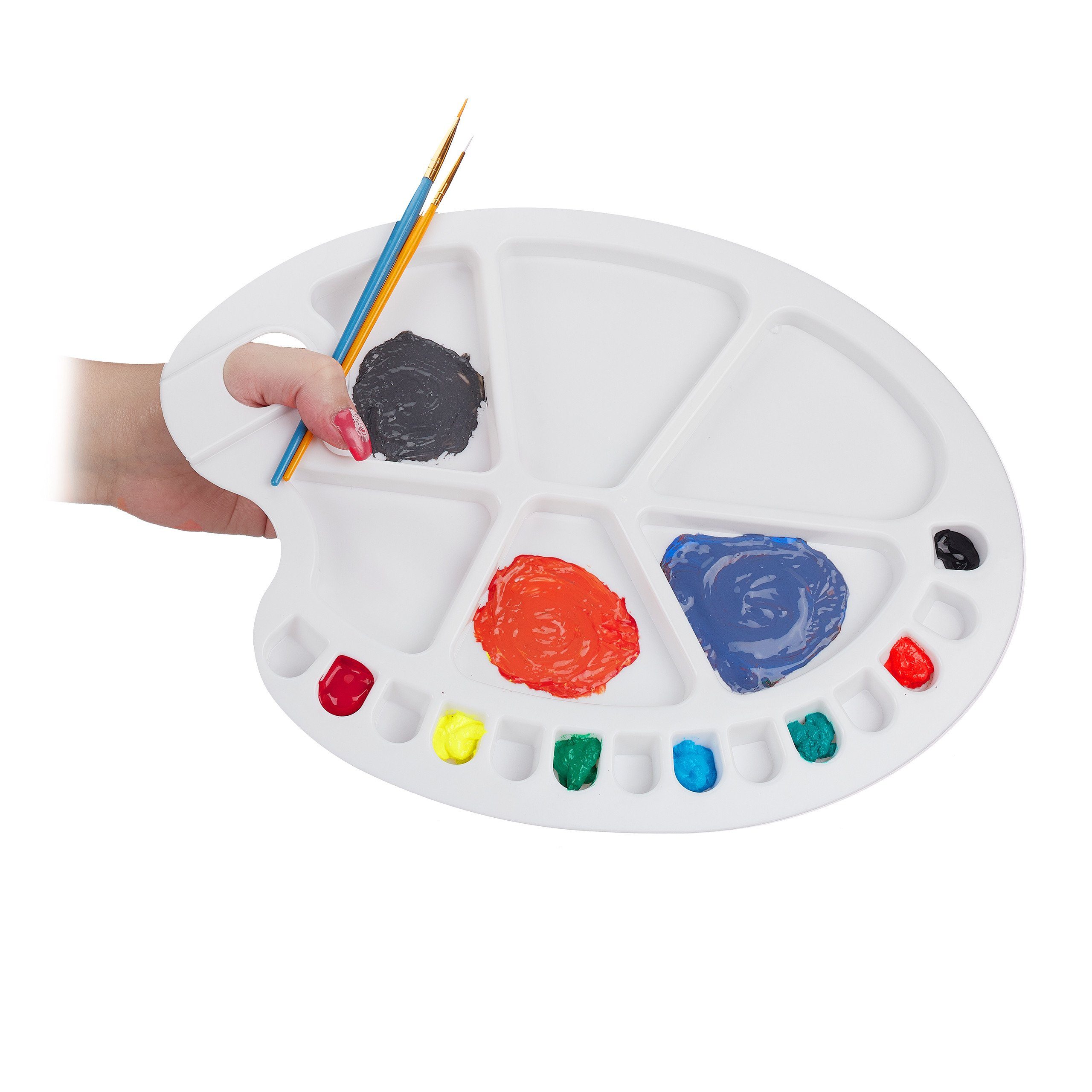 relaxdays Malpalette Mischpalette für Farben