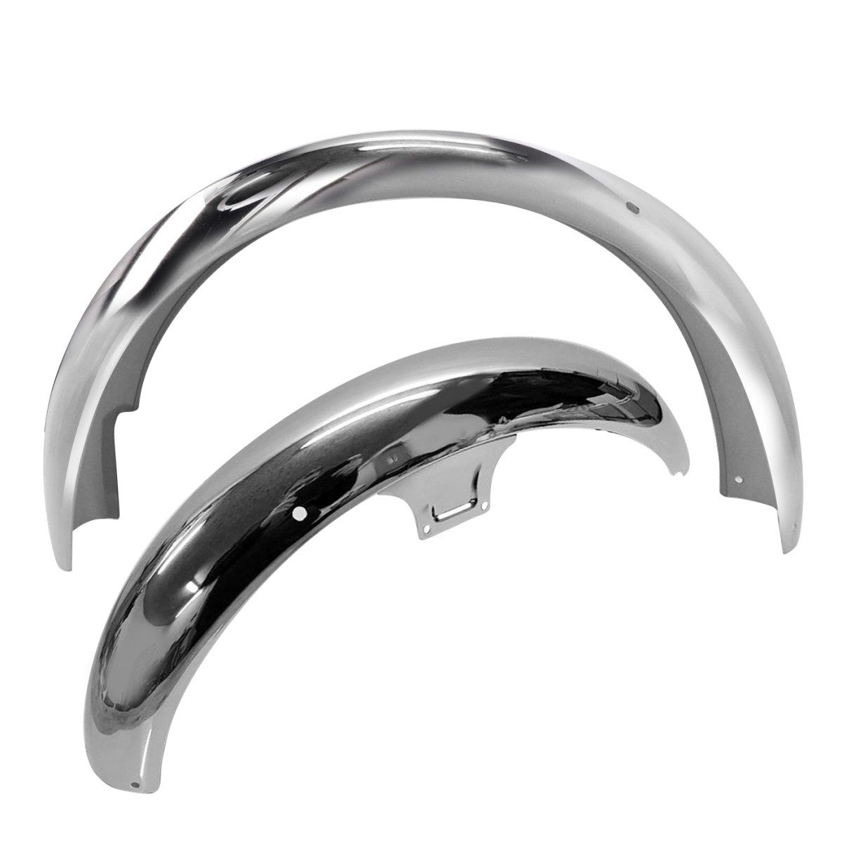 Craftride Halter Set Schutzblech vorne + hinten für Simson S51 S50 S70 Kotflügel # chro