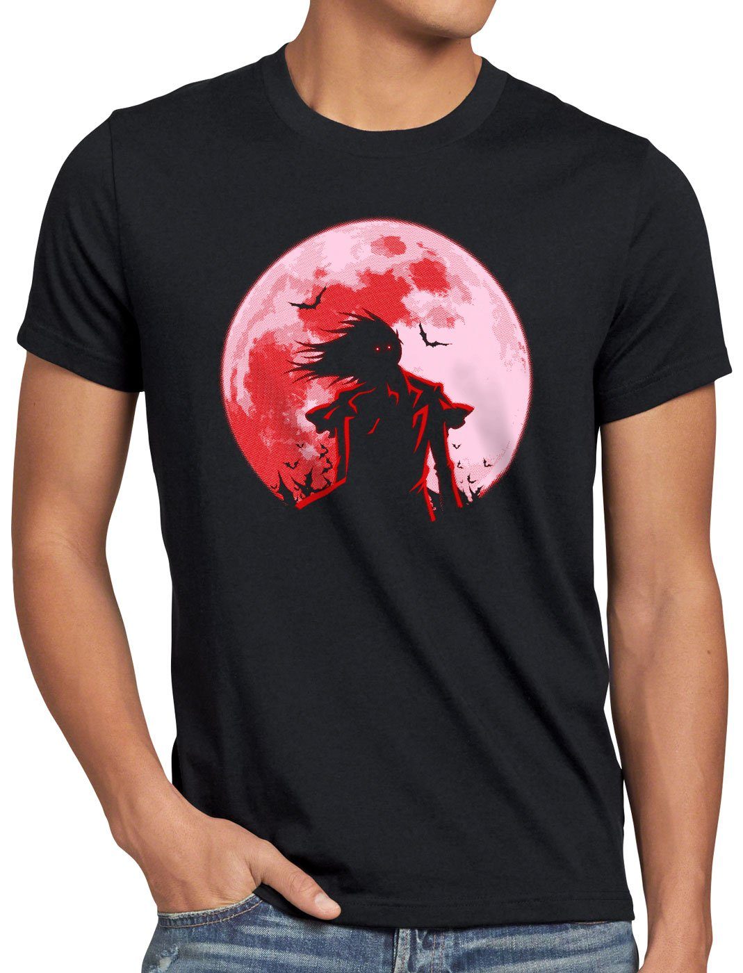 style3 T-Shirt Hellsing Blutmond vampir anime manga cosplay van
