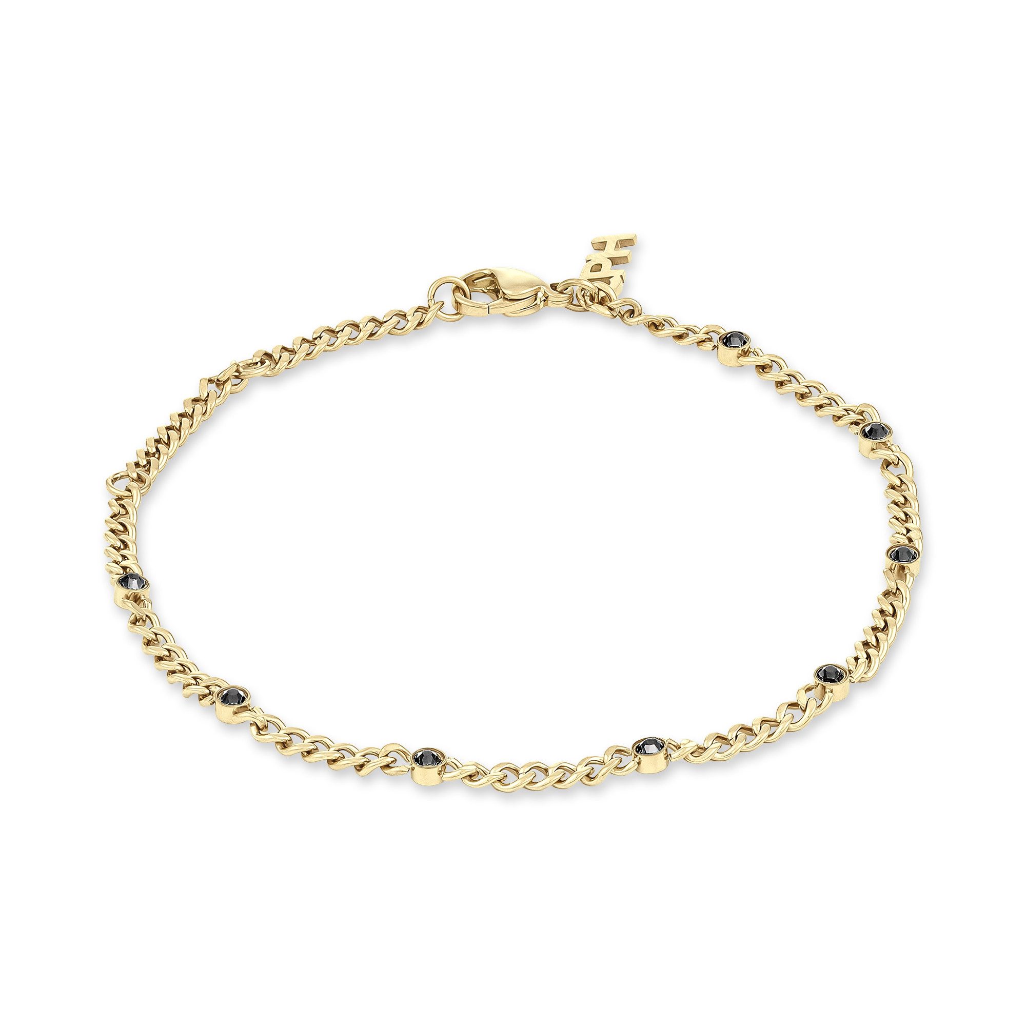 Edelstahlarmband Schmuck Geschenk Edelstahl Armkette Glittery Cuban