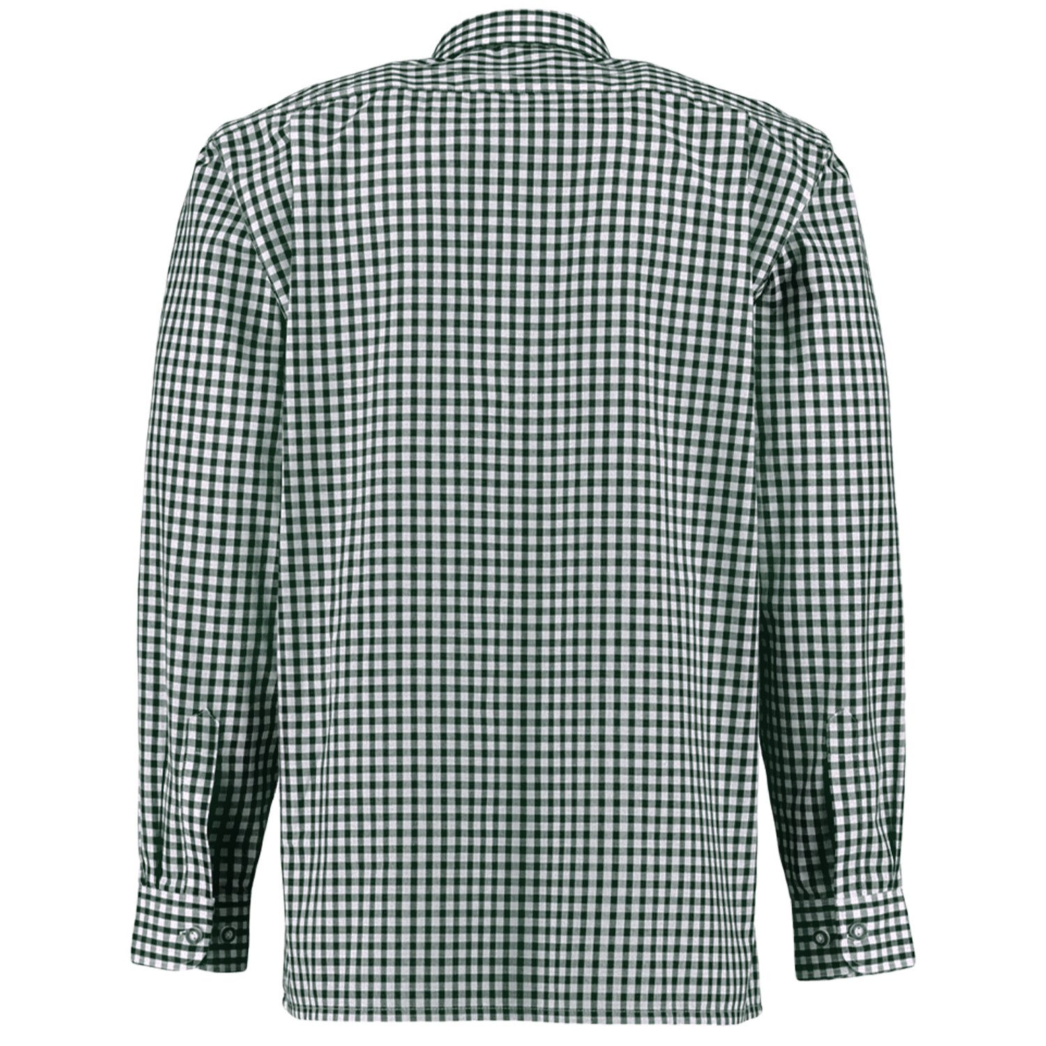 German Wear Trachtenhemd O54 Trachtenhemd für Lederhosen Langarm mit Hirsch Stickerei