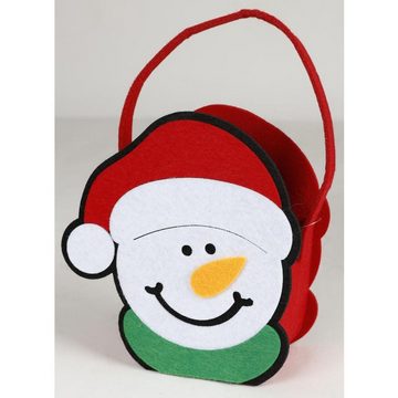 BURI Geschenkpapier 16 Stück Geschenktaschen Präsentbeutel 23x10cm aus Filz Weihnachten