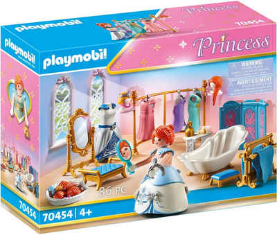 Playmobil® Konstruktions-Spielset Ankleidezimmer mit Badewanne (70454), Princess, (86 St), Made in Germany