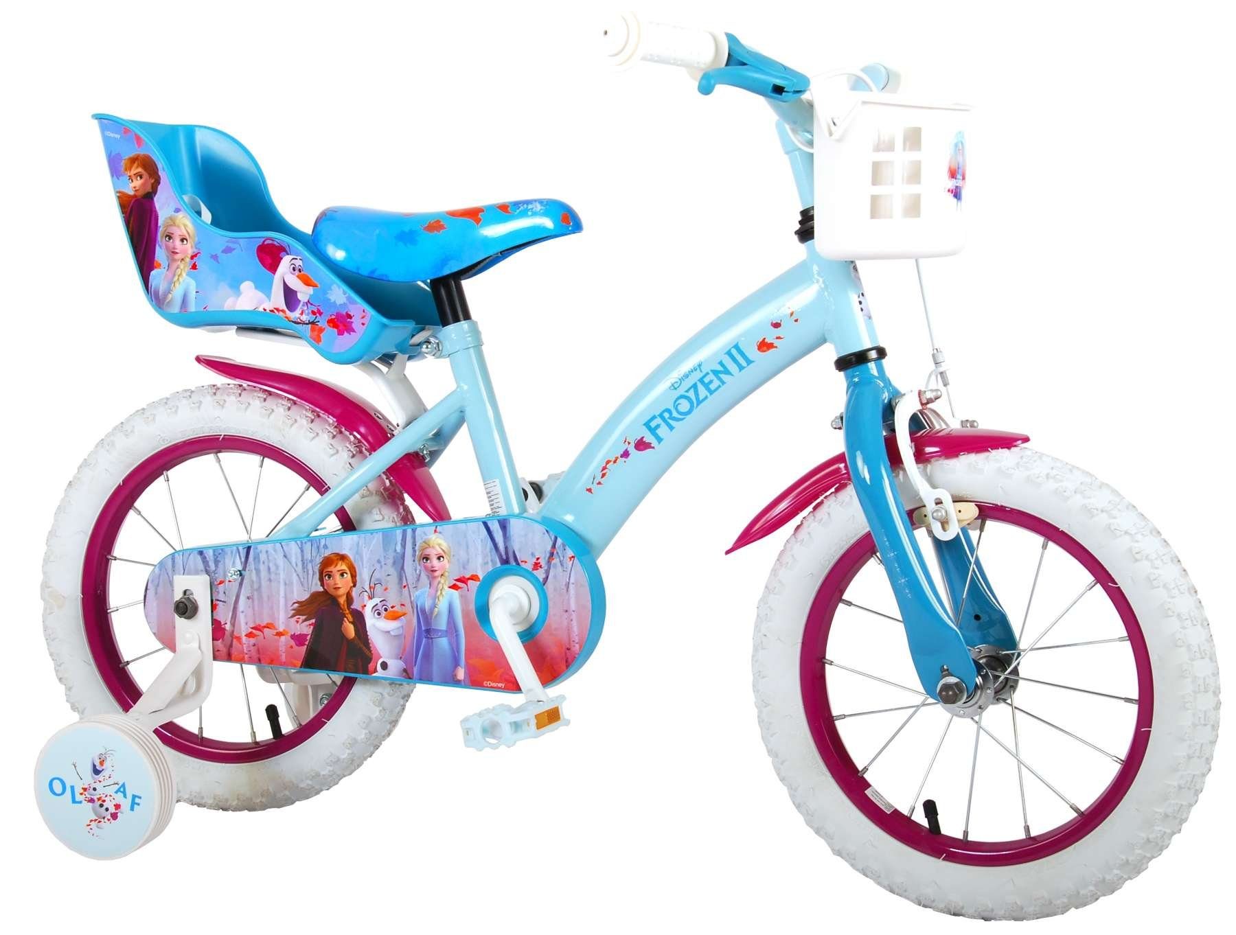 Disney Frozen Kinderfahrrad 14 zoll Eiskönigin Elsa, mit Rücktrittbremse