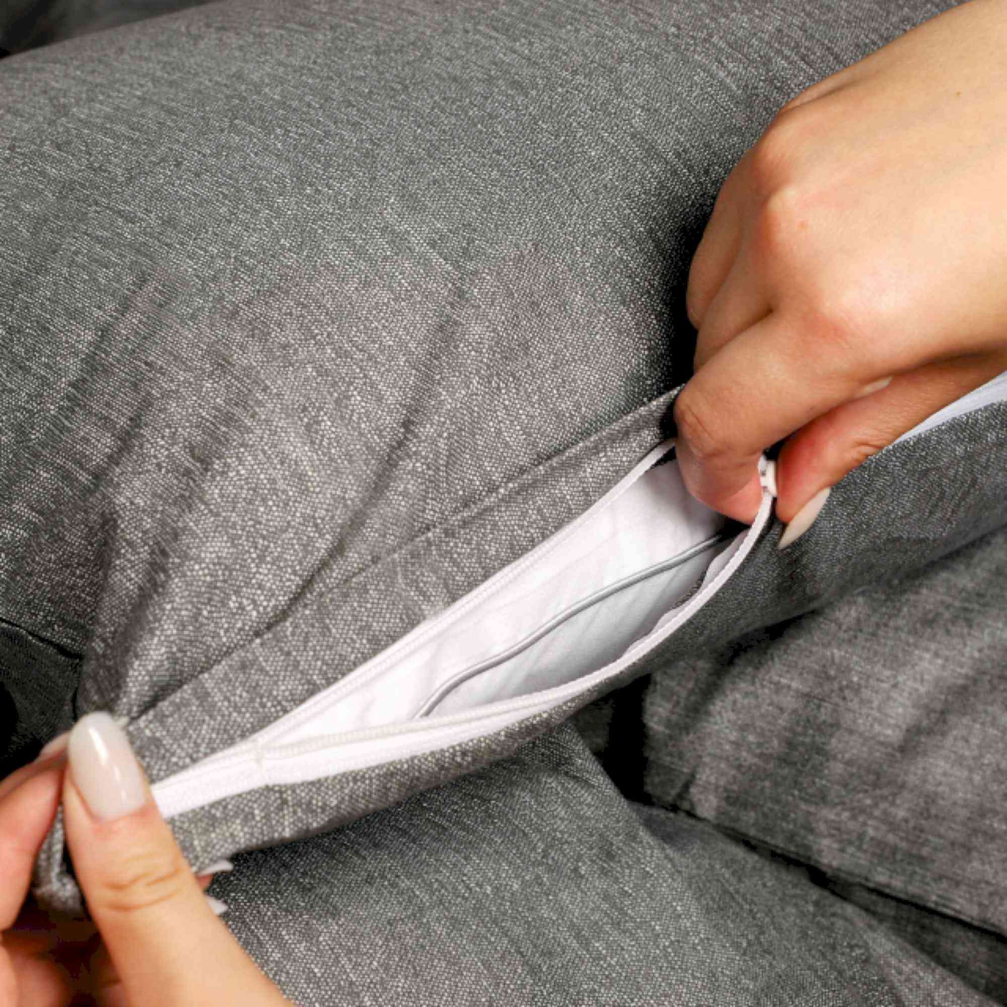 Esprit Bettwäsche HARP Renforcé Kissenbezüge und Bettwäsche, Baumwolle, 2 teilig, 40 x 40 cm 2er Pack in Anthrazit