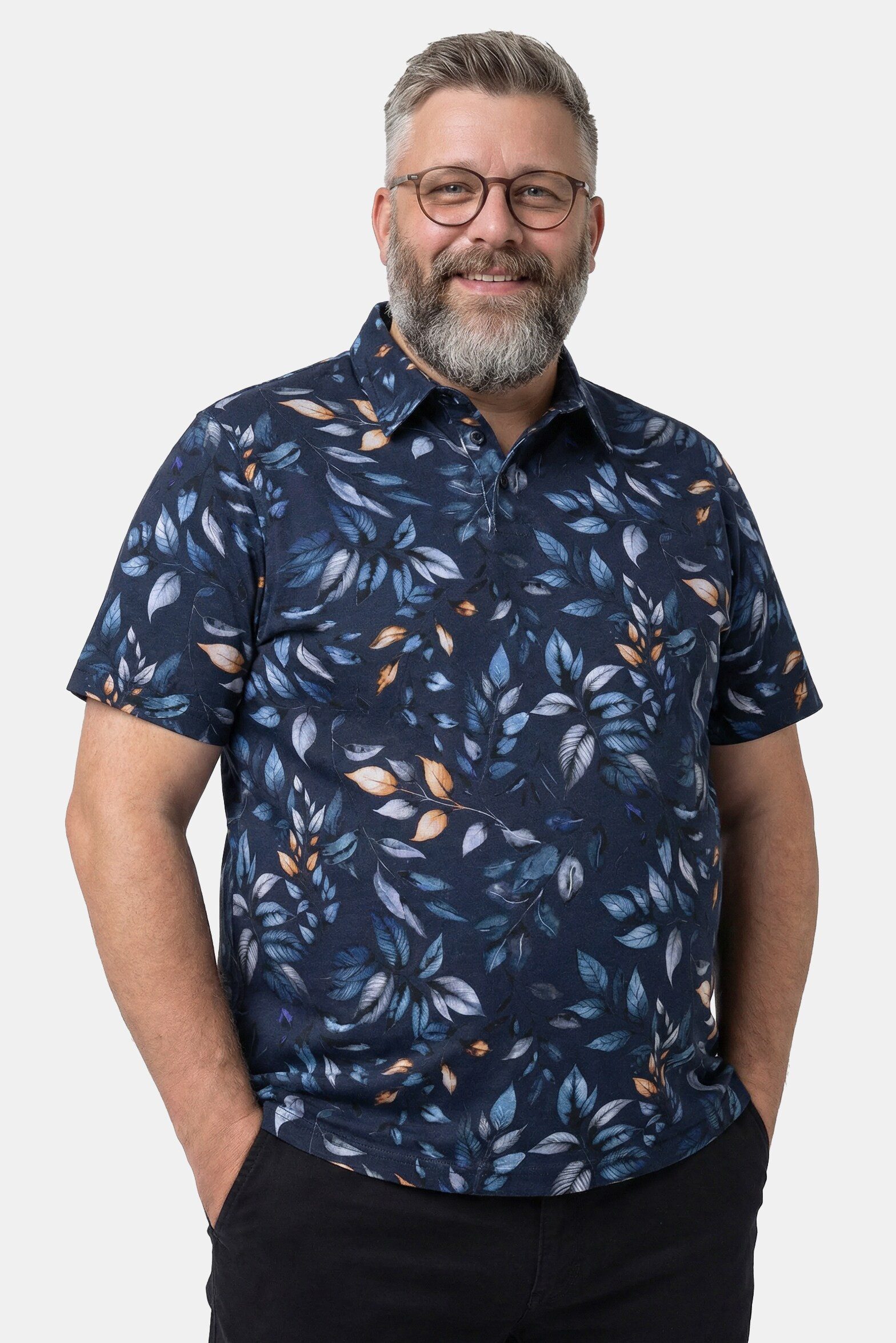 Boston Park Poloshirt Poloshirt Brustprint Halbarm günstig online kaufen