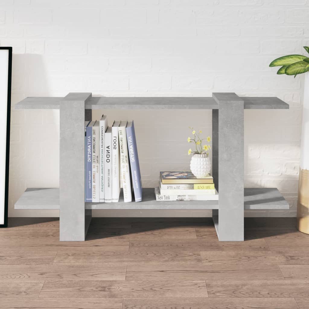 furnicato Bücherregal Betongrau Holzwerkstoff cm 100x30x51